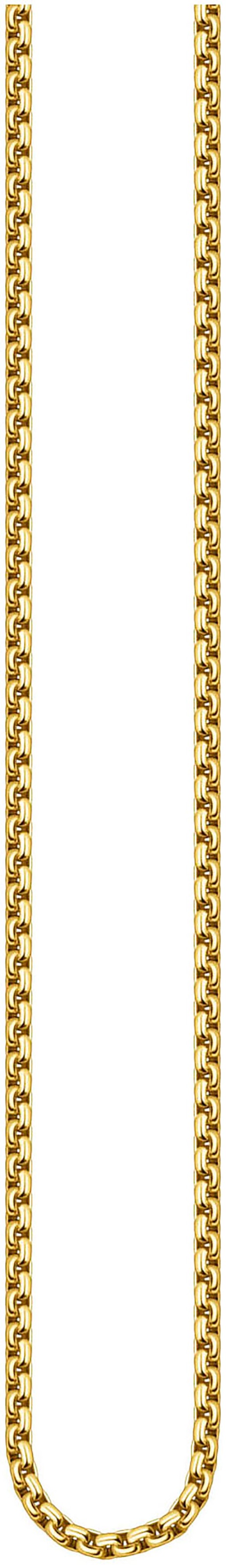 THOMAS SABO Damen Collierkettchen "Venezianerkettengliederung, 1,0 mm breit", 50, Silber 925 (recycelt), gold, Silber 925 (recycelt), Halsketten