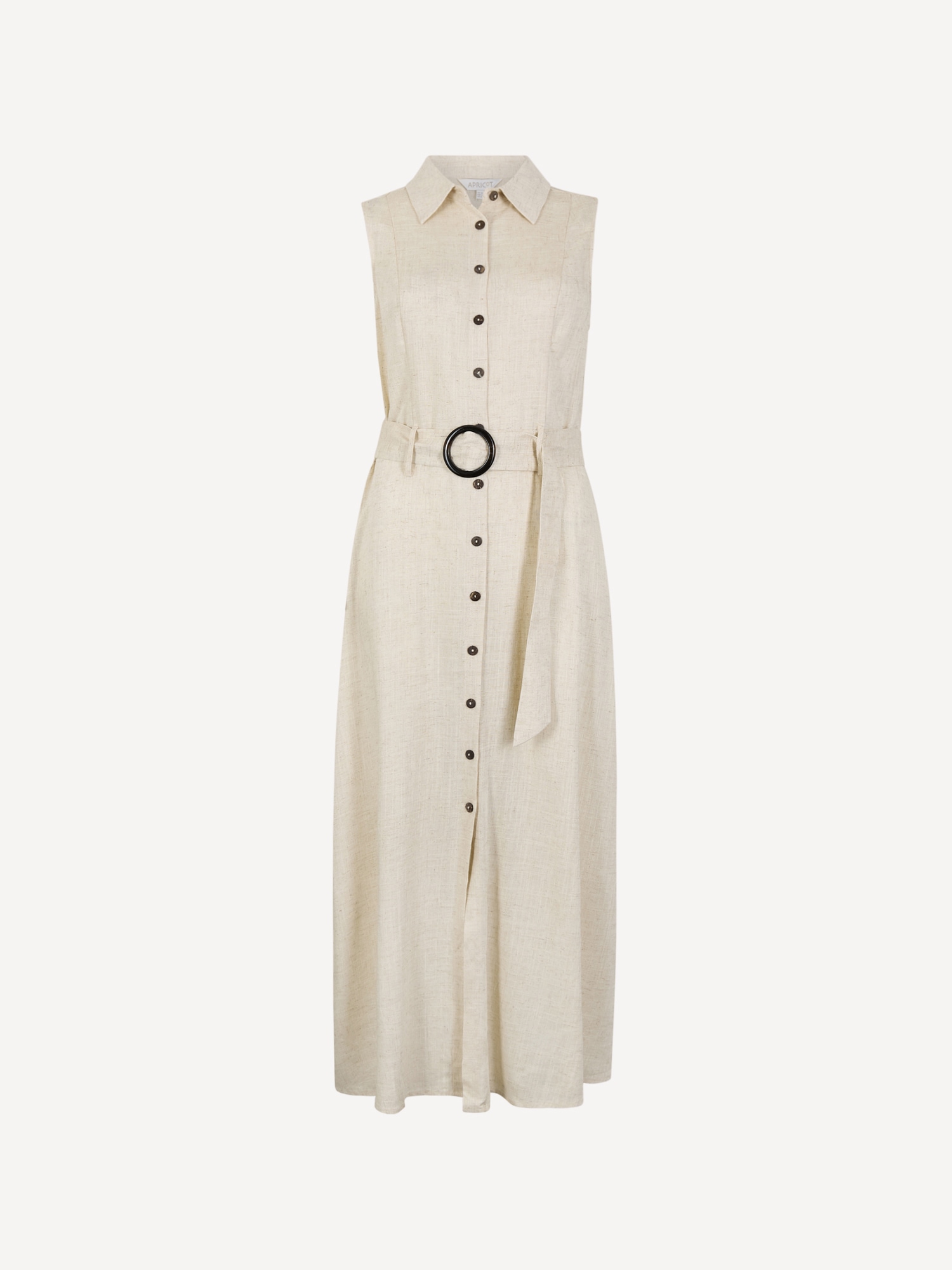 Apricot Midikleid »Midikleid aus Leinenmischung« mit Stoffgürtel, 2 tlg. mit Gürtel