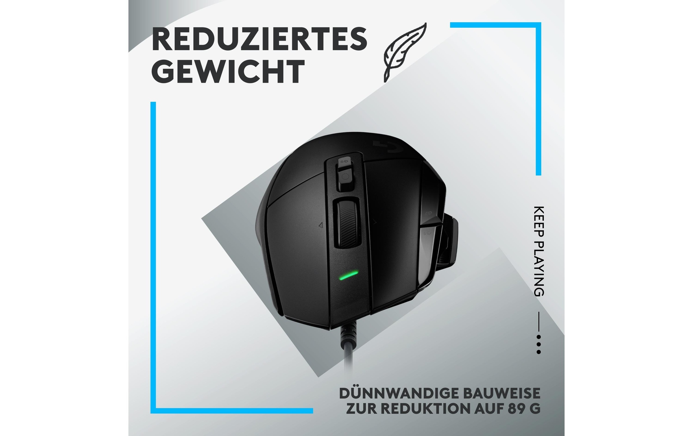 Logitech Gaming-Maus »G502 X Schwarz« kabelgebunden