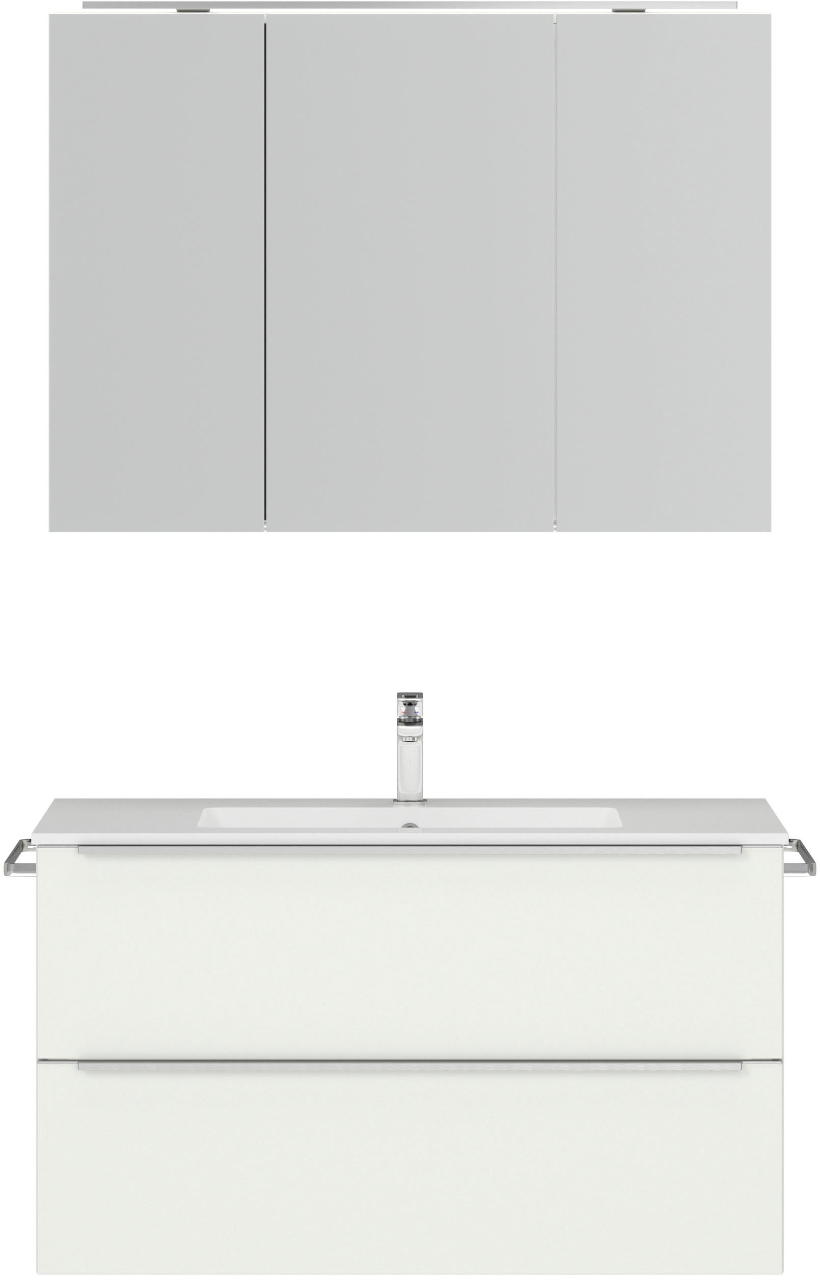 nobilia Badmöbel-Set "Levere" vormontiert, mit Soft-Close, 2 Stk. tlg. günstig online kaufen