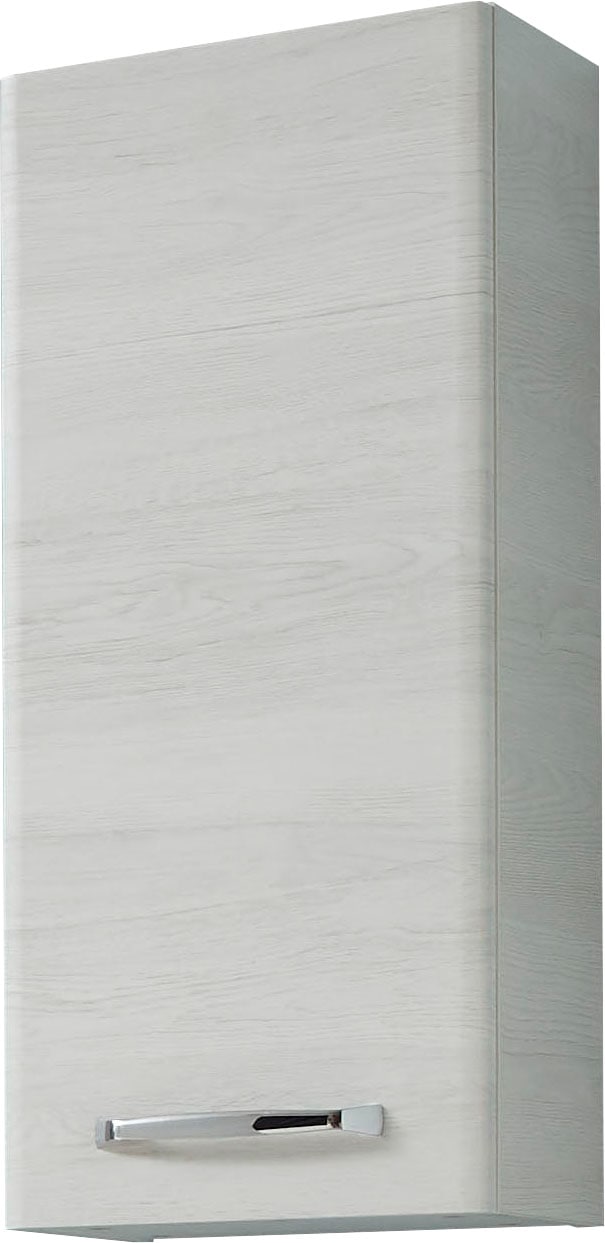 Saphir Hängeschrank »Quickset Wand-Badschrank 30 cm breit mit 1 Tür und 2 Glas-Einlegeböden«, Badezimmer-Hängeschrank inkl. Türdämpfer, Griffe in Chrom Glanz
