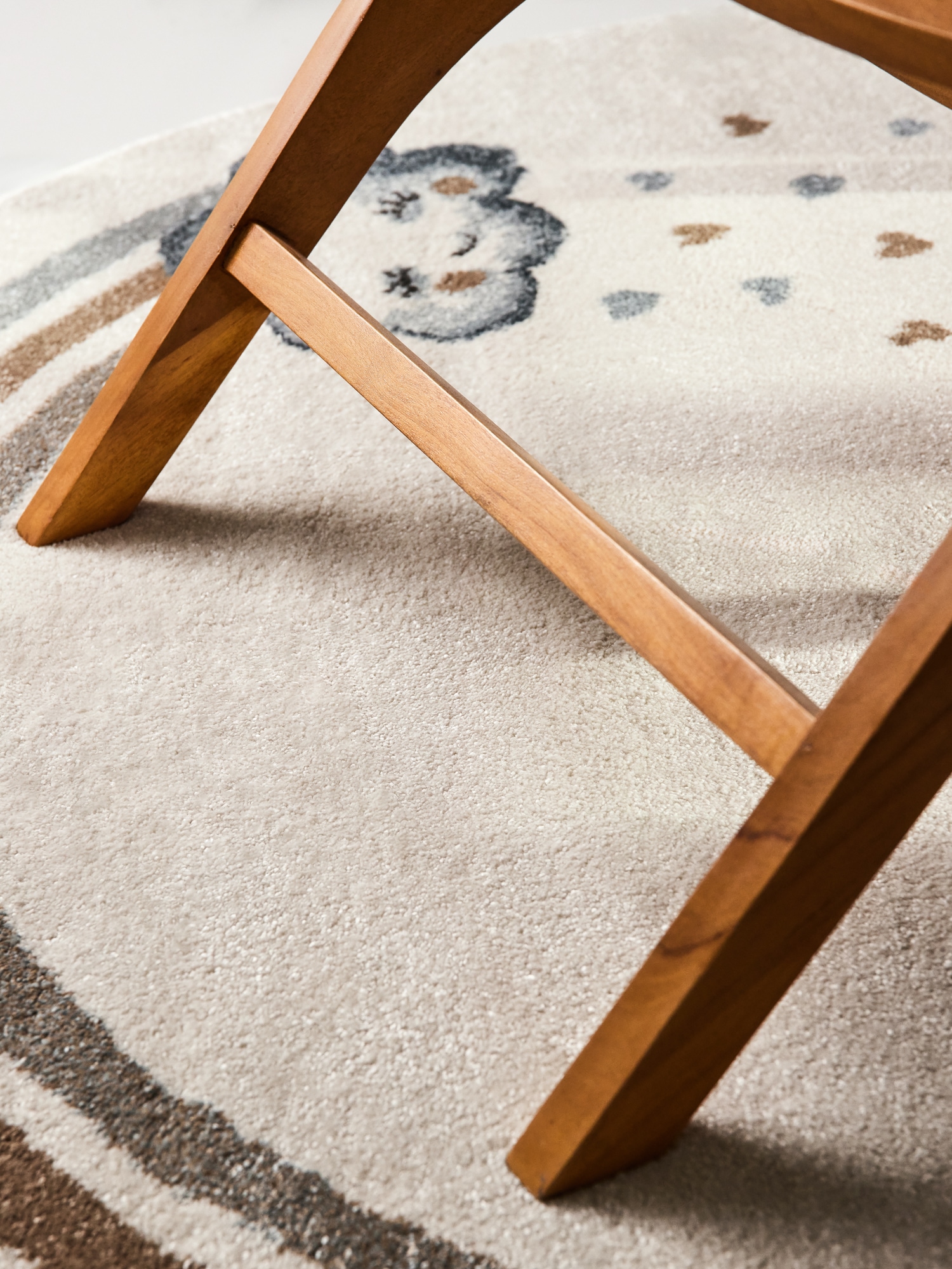 Villeroy & Boch Kinderteppich »Walk like an Elephant Rainbow« rund 9 mm Höhe Spielteppich weich, Kinderzimmer, Boho Kids Spielunterlage, Tieremotiv