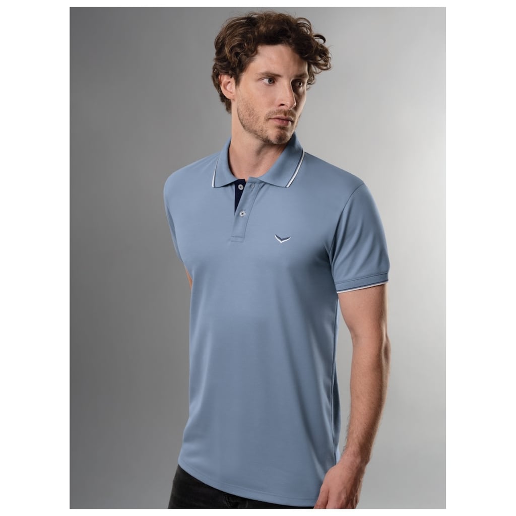 Trigema Poloshirt »TRIGEMA Slim Fit Polohemd«, (1 tlg.)