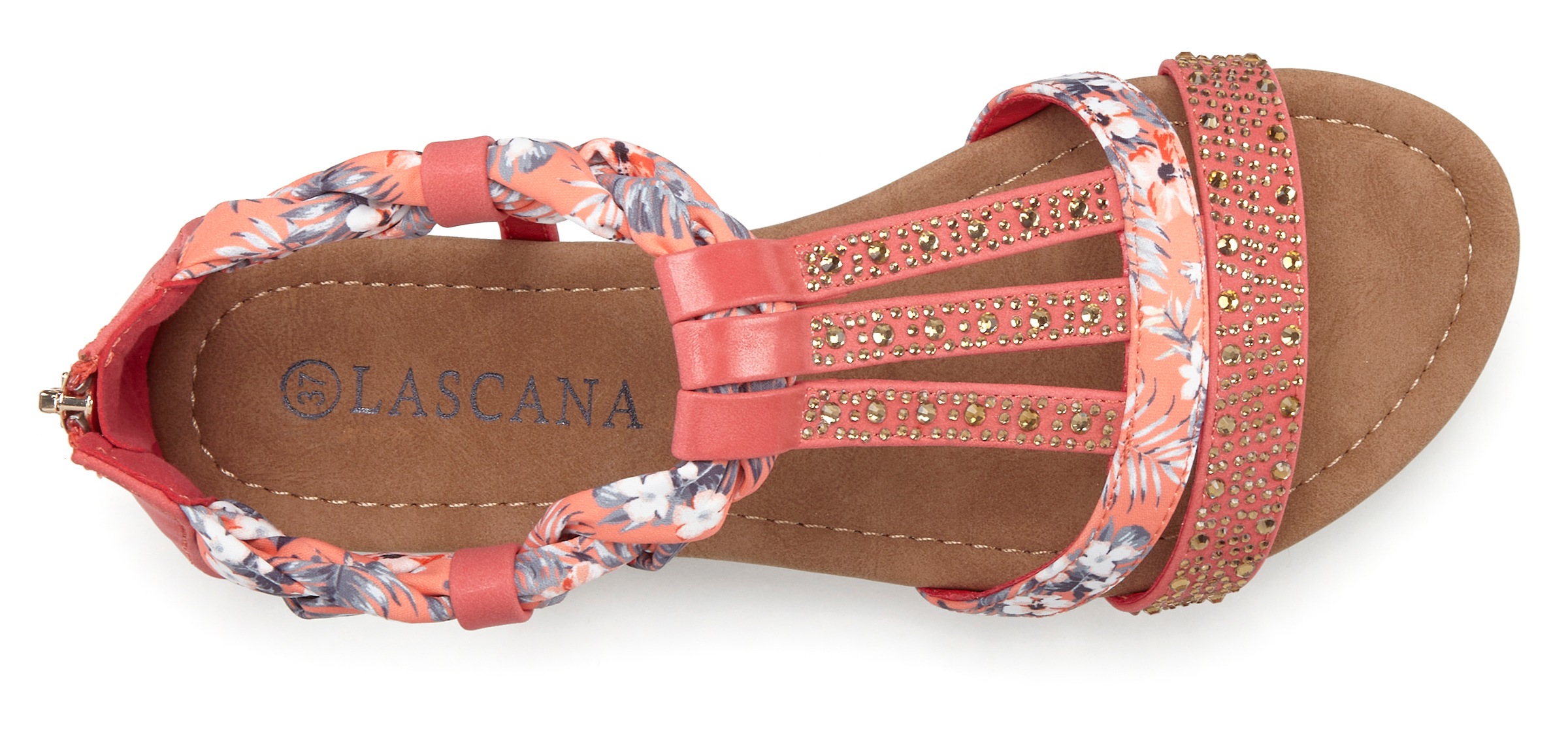 LASCANA Damen Sandalen Rot Gr. 36 3