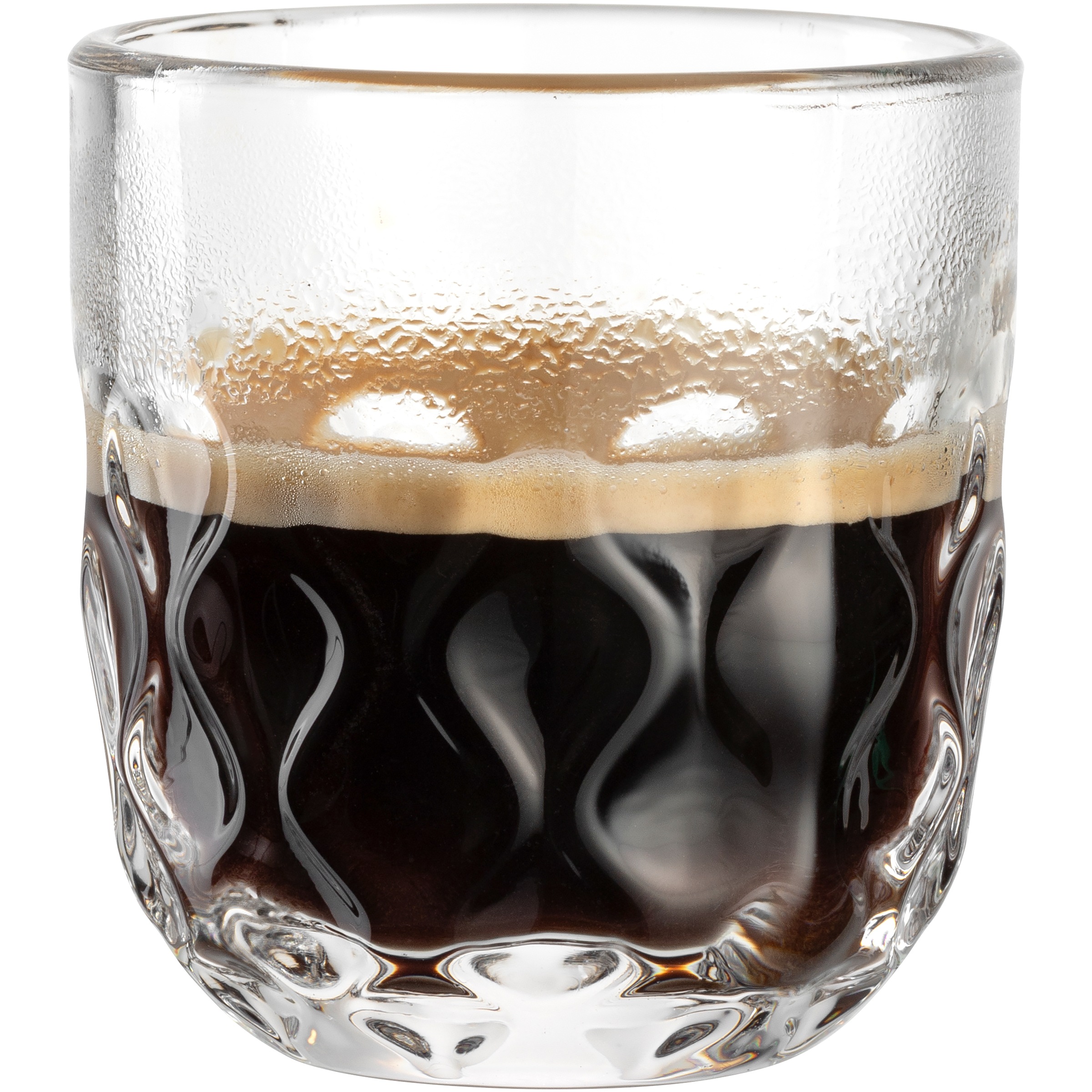 Thumbnail - LEONARDO Espressoglas "GOCCE, 90 ml, 6er-Set" 2. Variante, mit Tropfenrelief