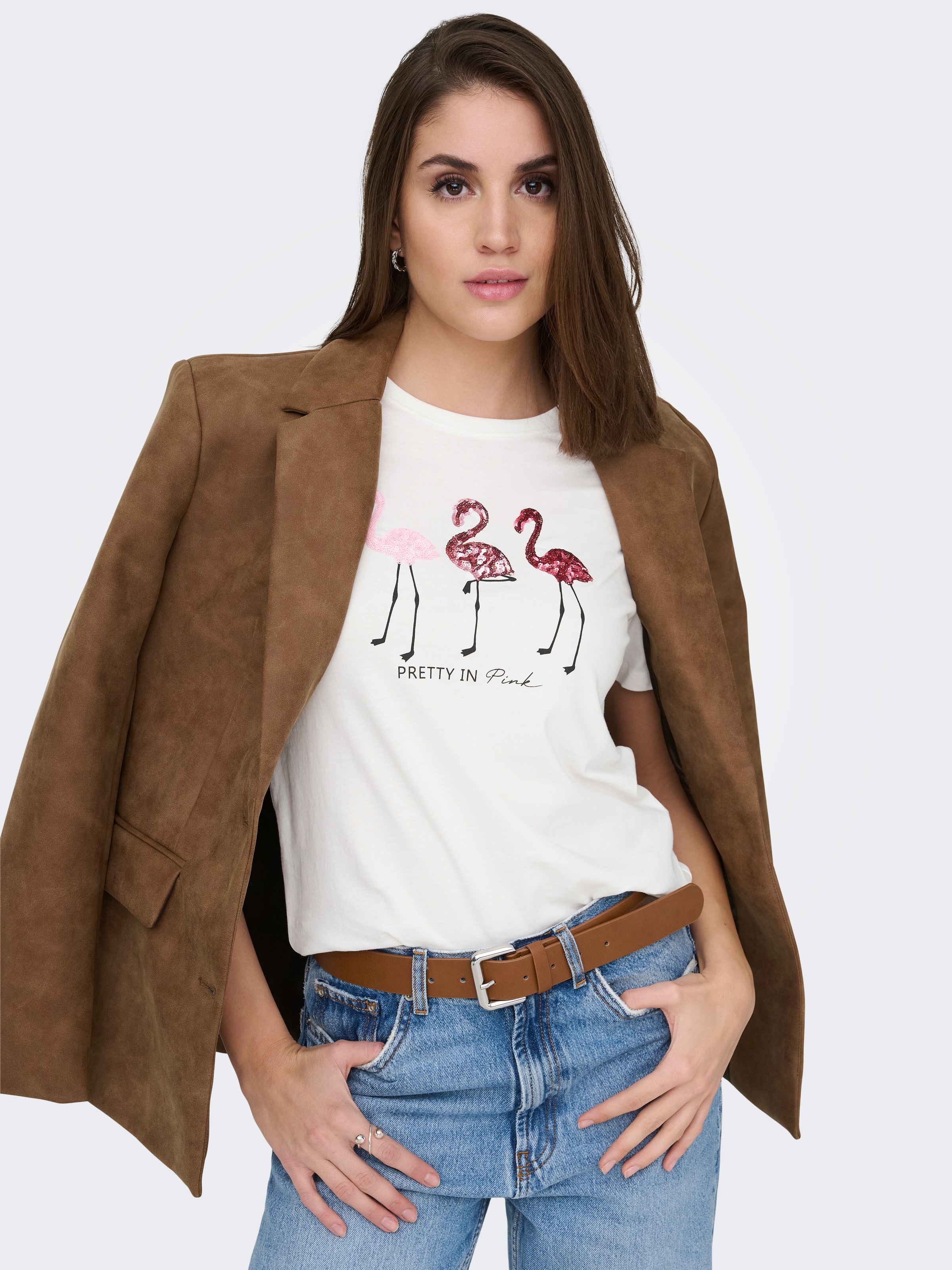 ONLY Kurzarmshirt "ONLKITA S/S TEE JRS NOOS" Baumwolle, regular fit, Rundha günstig online kaufen