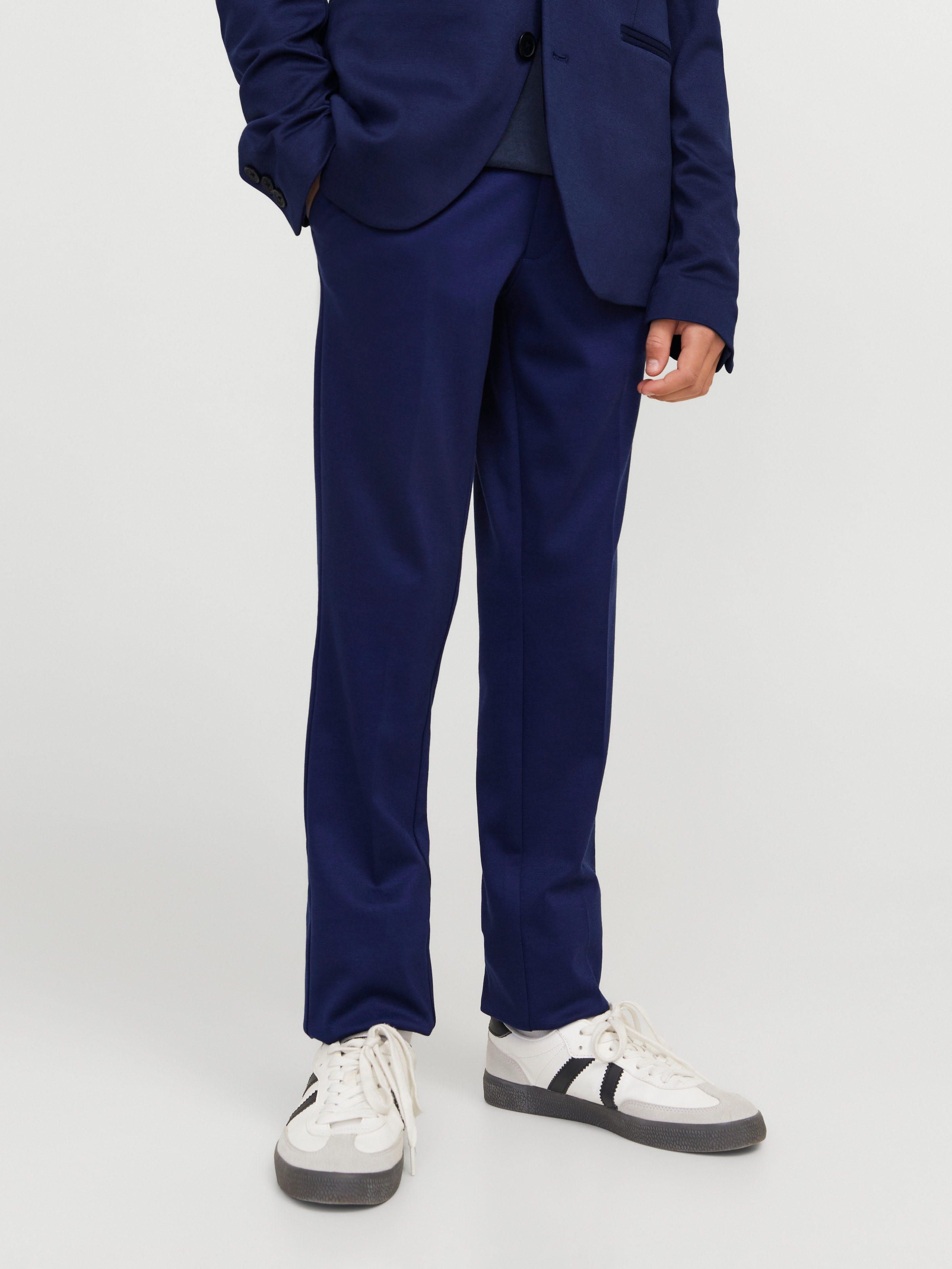 Jack & Jones Junior Anzughose "JJEJAXON bietet Komfort durch elastische Passform" unifarben, modisch, slim fit, Web