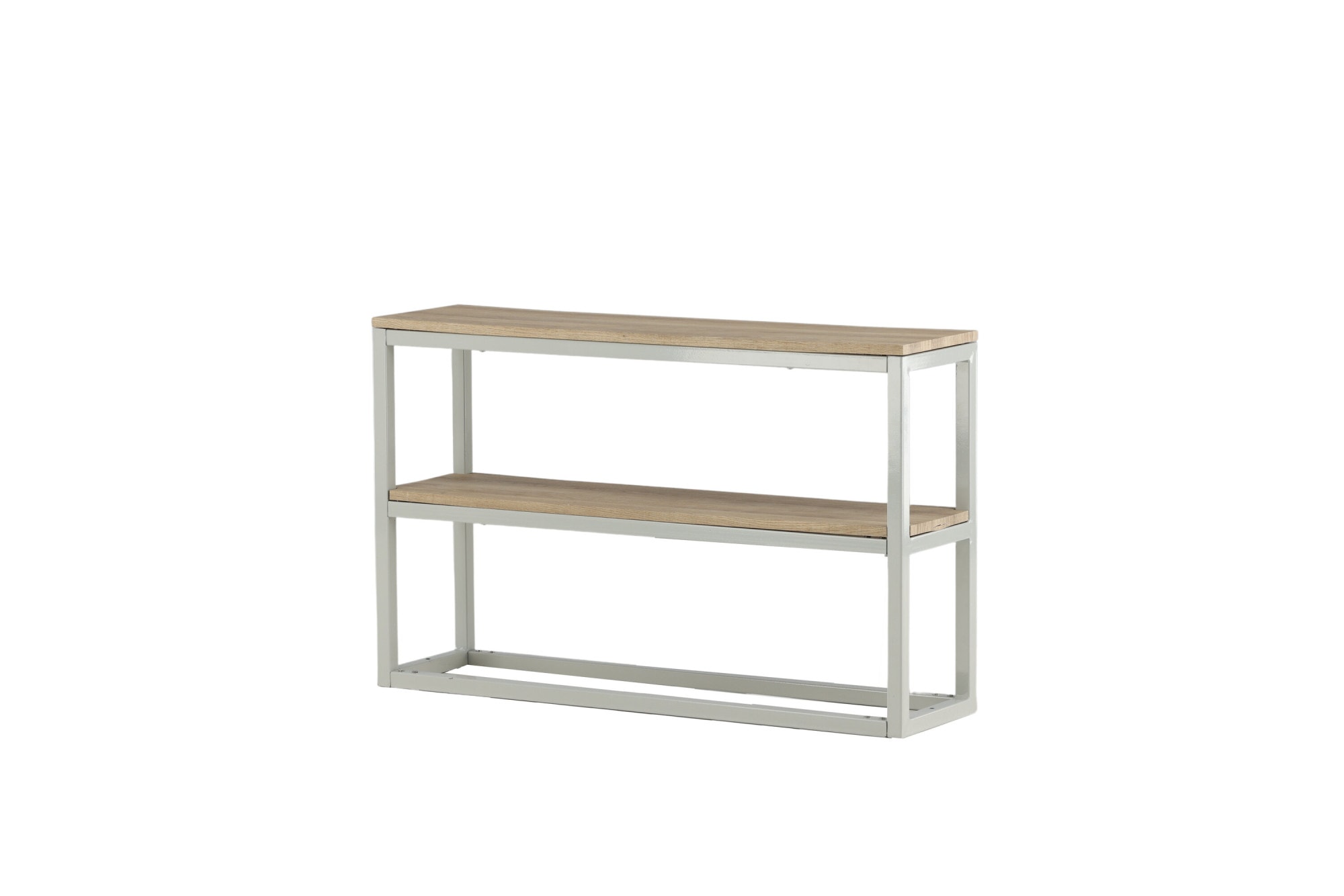 Venture Home Beistelltisch »Rise, schmaler Nachttisch in heller Eschenoptik, 45 × 30 cm« Schlafzimmertisch, MDF, Papierlaminat, Metallrahmen, schlank, urban
