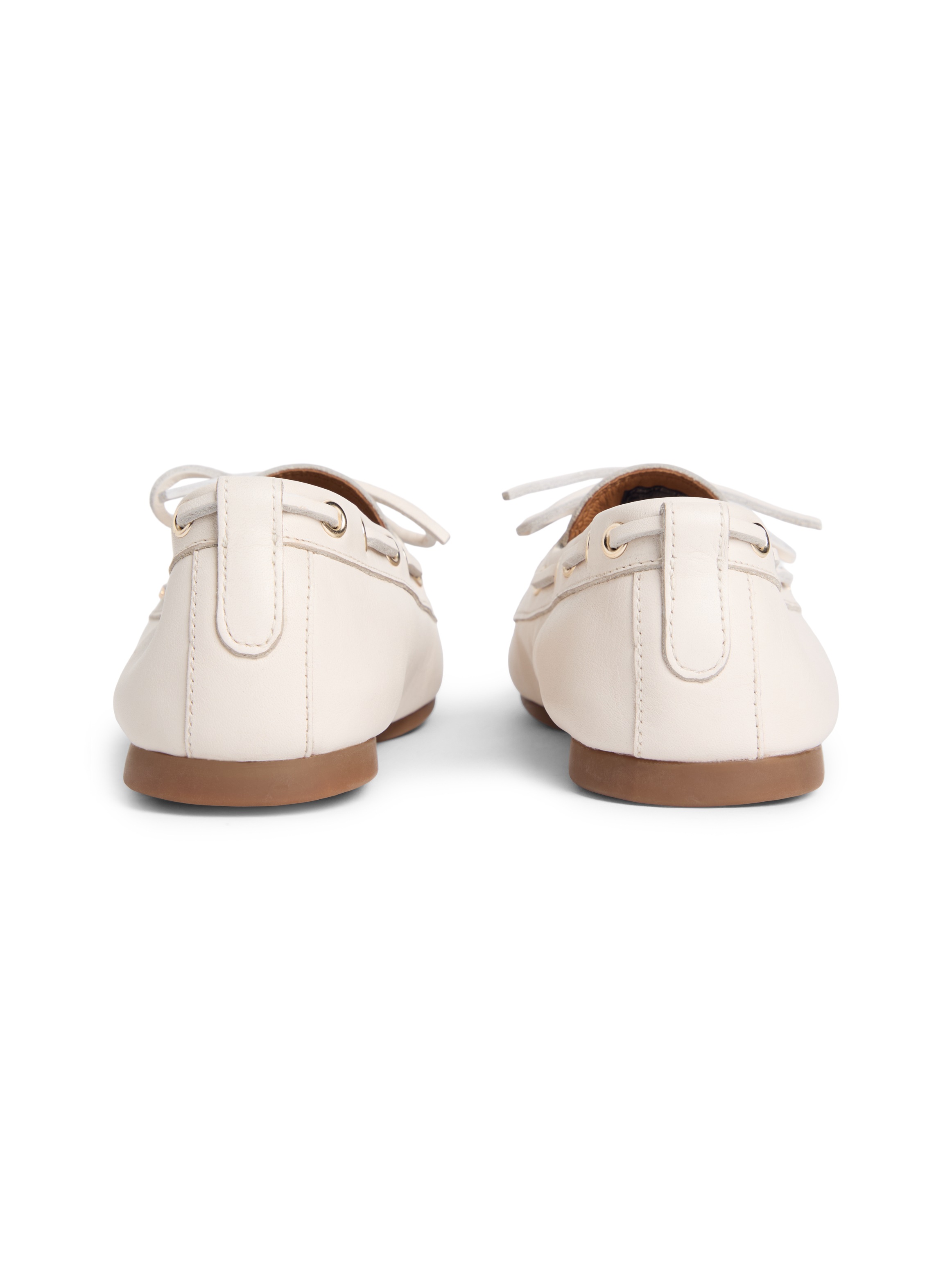 Tommy Hilfiger TH Sleek Boat Shoe Cream 37 4