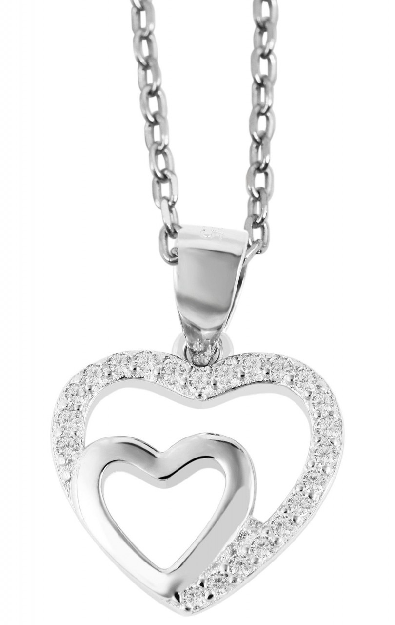 Adelia´s Kettenanhänger »modischer Herz Anhänger aus 925 Sterling Silber«