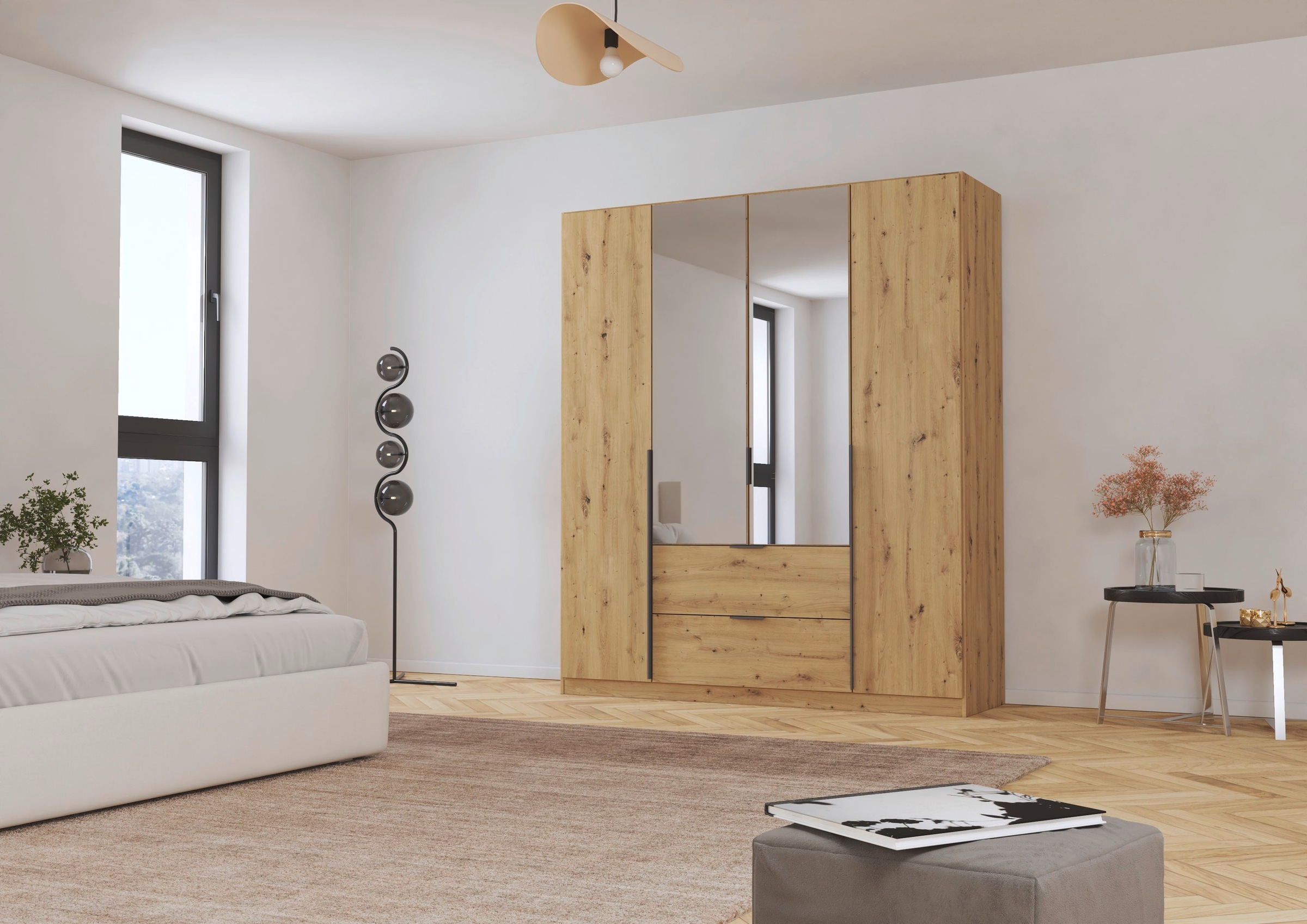 rauch Drehtürenschrank "Kleiderschrank Schrank Garderobe AGORDO mit Dekor- günstig online kaufen