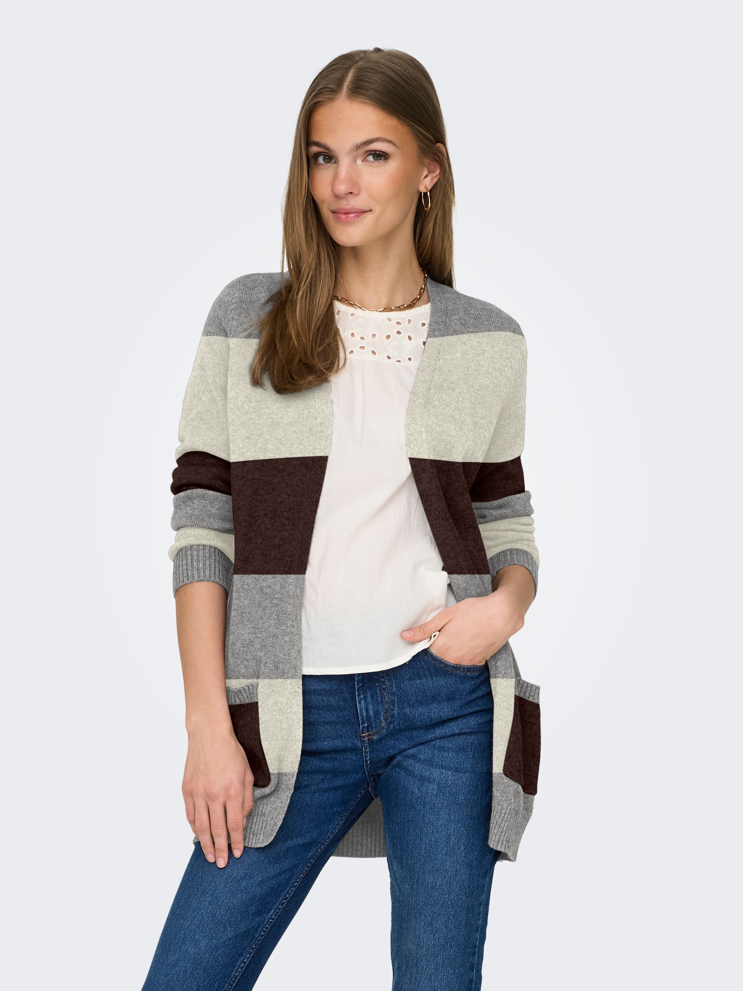 ONLY Strickjacke "ONLLESLY L/S OPEN CARDIGAN KNT NOOS" günstig online kaufen