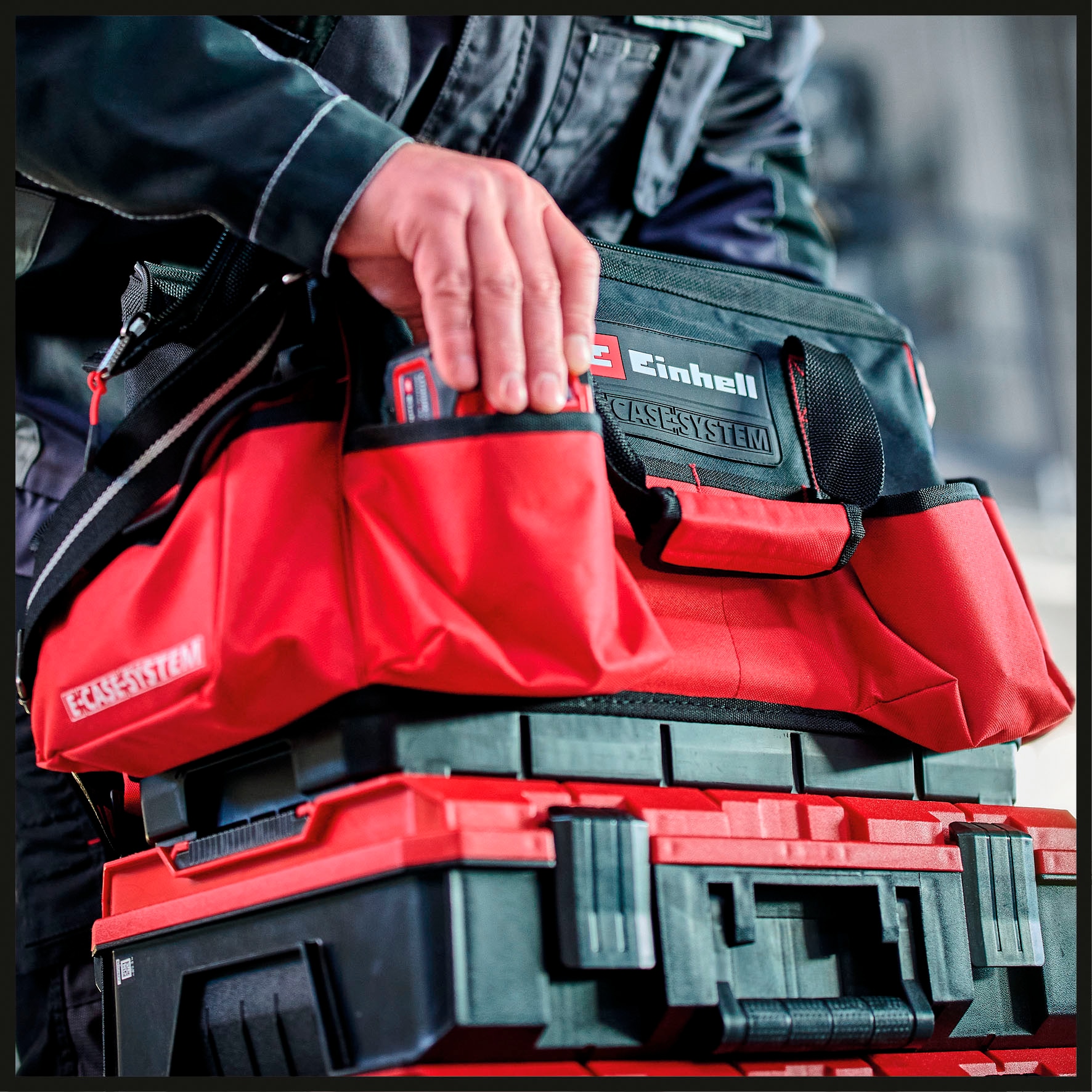 Einhell Werkzeugbox »Systemkoffer E-Case Tasche«, zur Aufbewahrung/Transport von Maschinen & Werkzeug