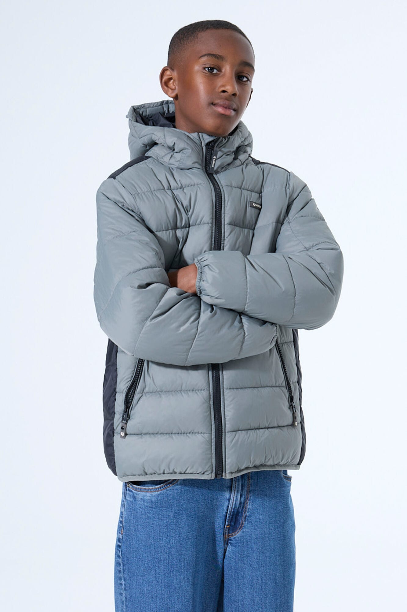 Garcia Steppjacke mit Kapuze mit Logo Stickerei for BOYS