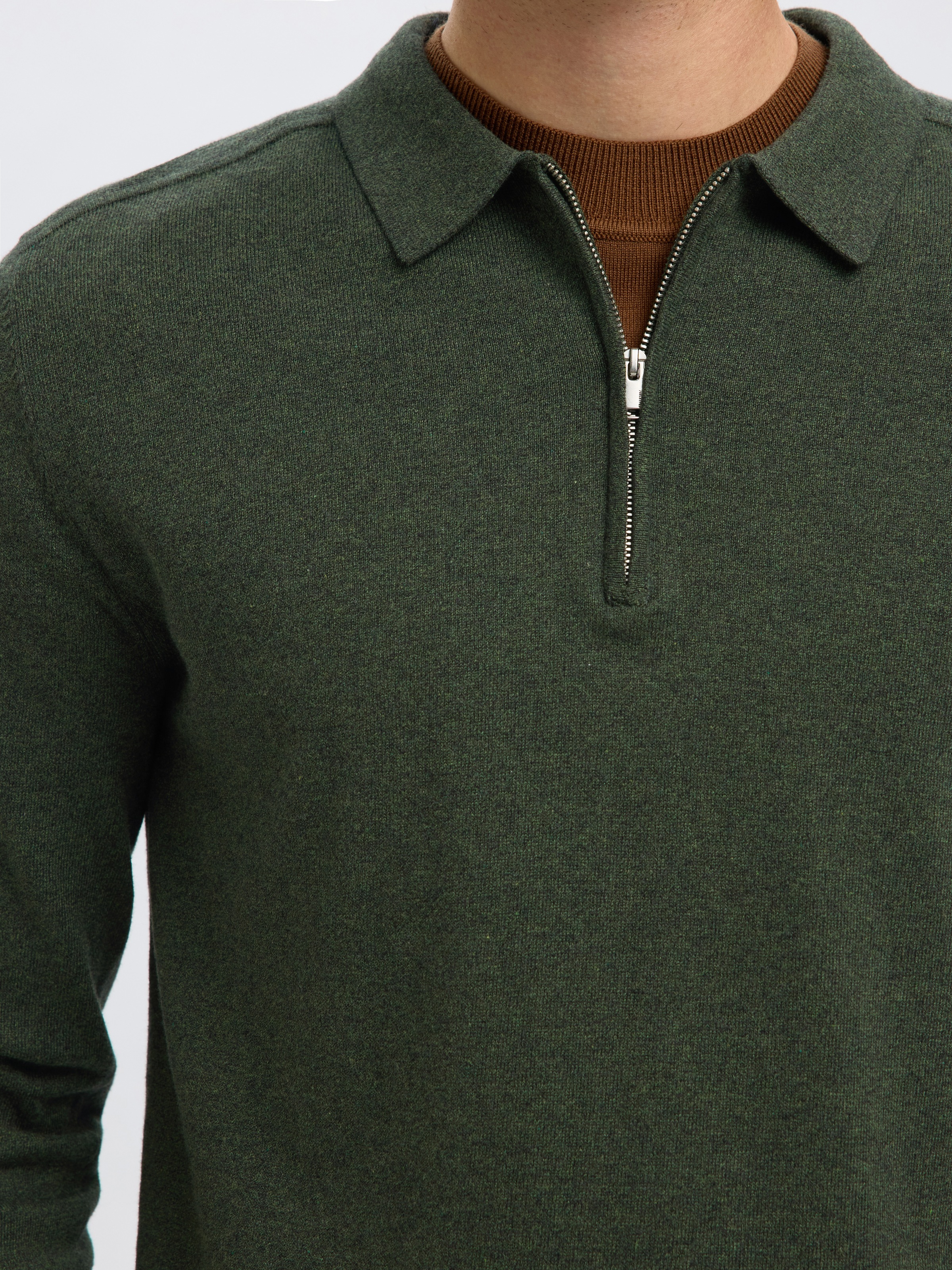 SELECTED Polokragenpullover "SLHBERG LS HALF ZIP POLO NOOS" günstig online kaufen