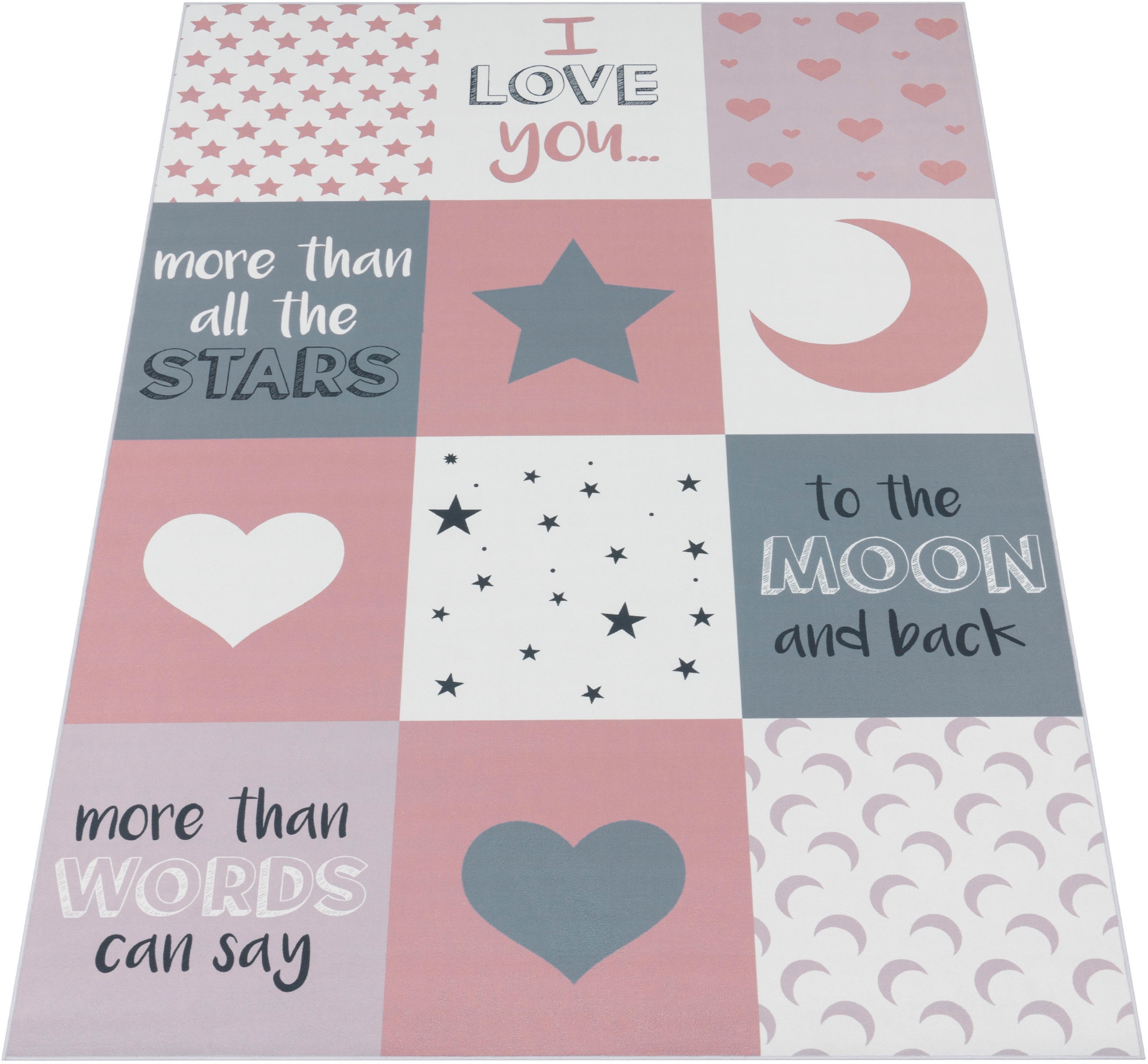 Paco Home Kinderteppich "Aleyna 101" rechteckig 6 mm Höhe Kurzflor, Kinder günstig online kaufen