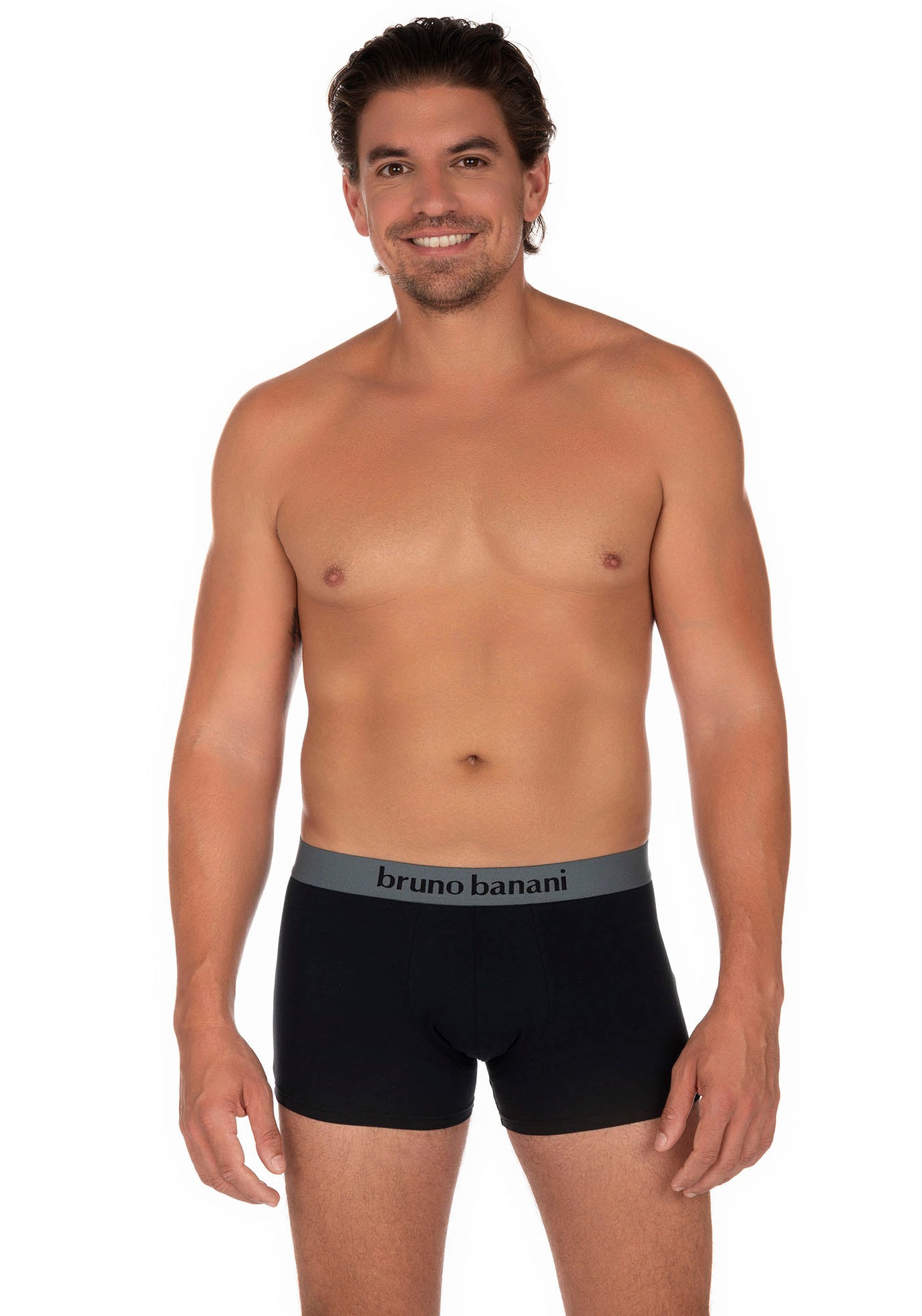 Bruno Banani Boxer, (2er Pack), mit kontrastreichem Logobund