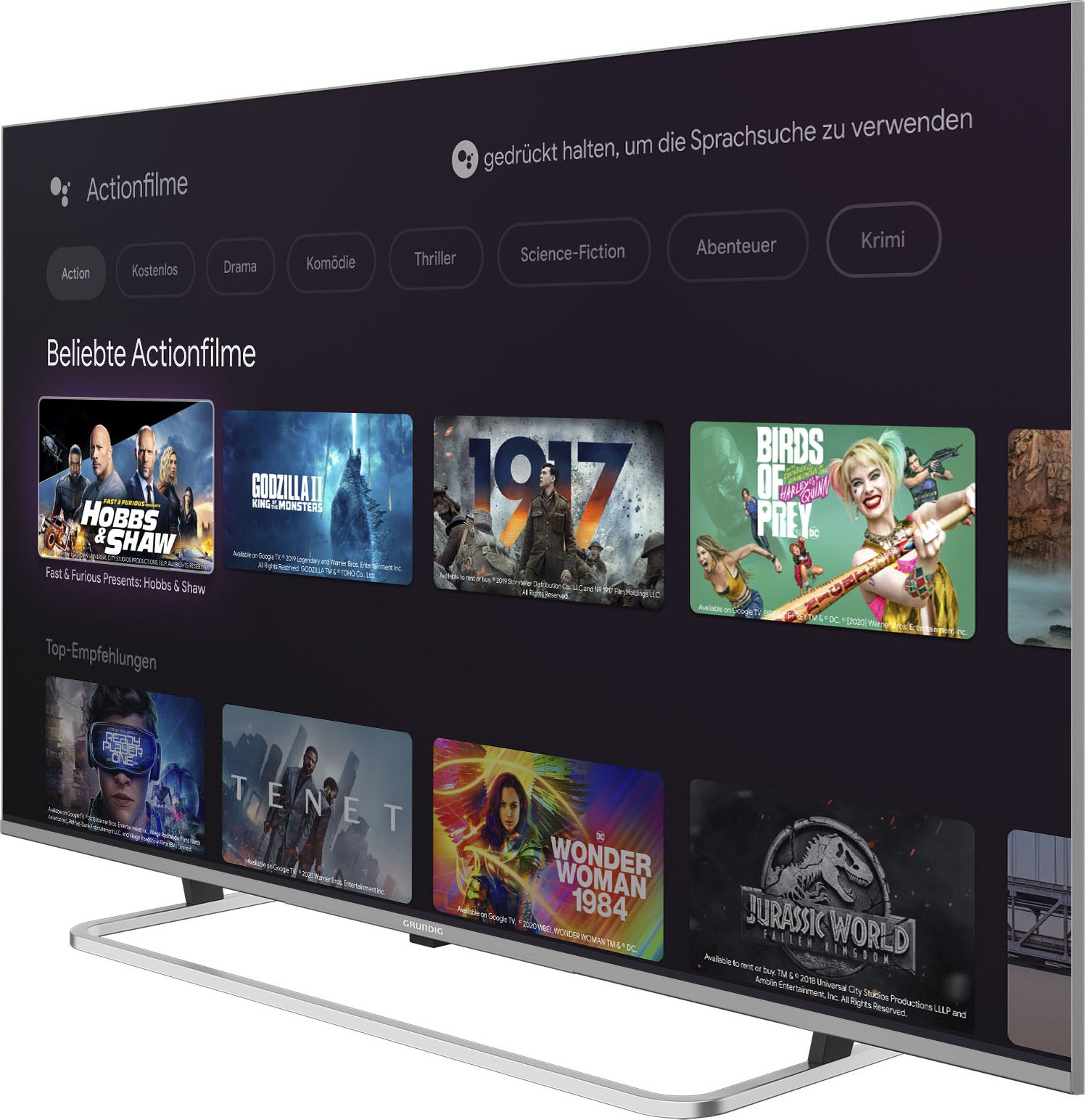 TV-Smart-TV Google cm/75 | Ultra CV4T00«, Zoll, BAUR LED-Fernseher »75 189 83 Grundig HD, 4K VOE
