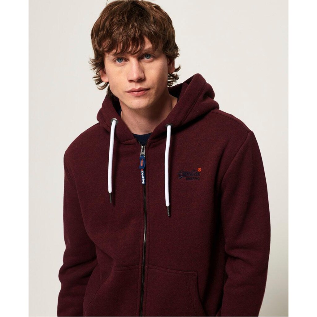 Superdry Kapuzensweatjacke »ORANGE LABEL CLASSIC ZIP HOOD«