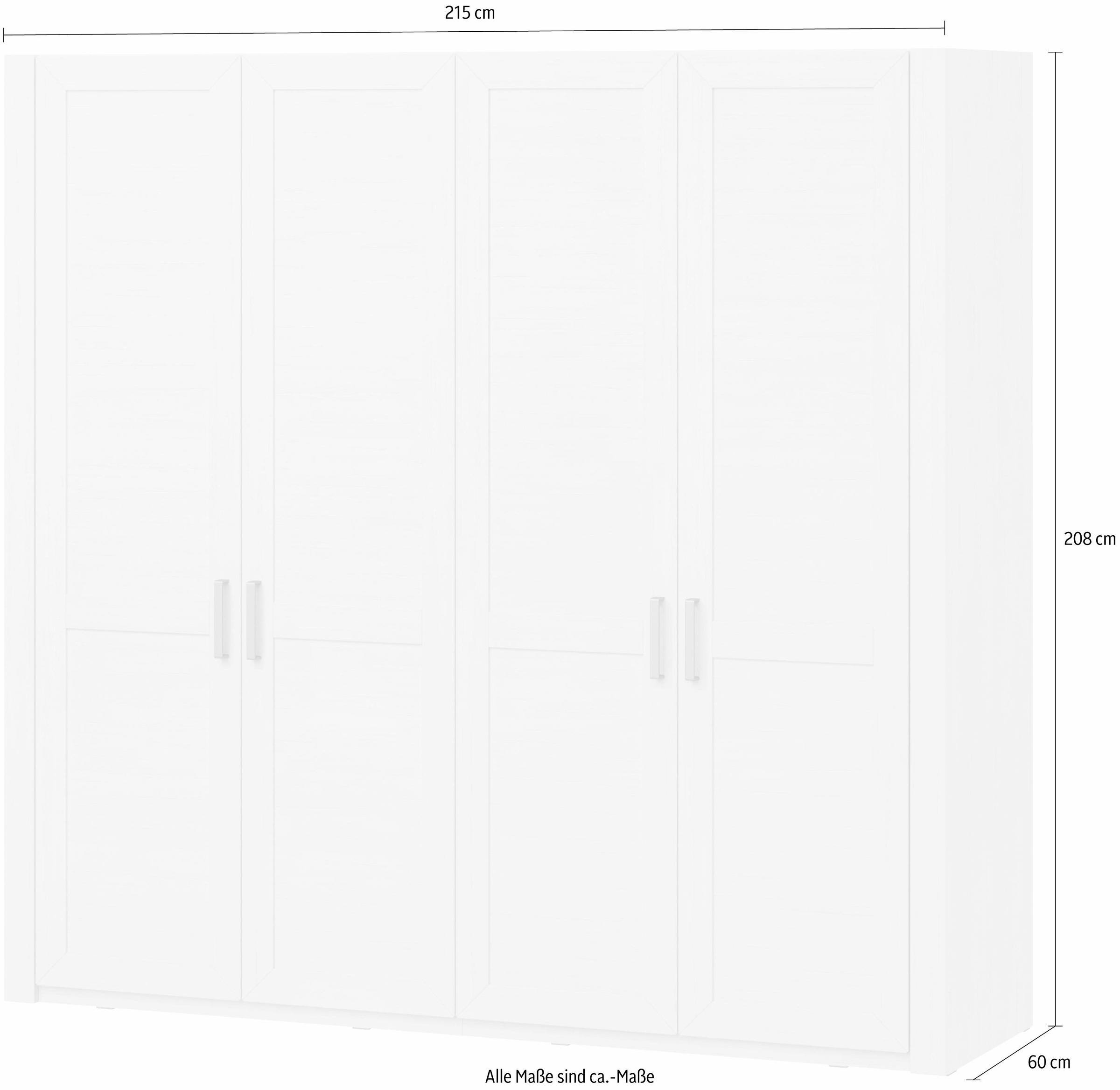 set one by Musterring Drehtürenschrank »Oakland«, Typ 72, Pino Aurelio, 4- türig im Landhausstil kaufen | BAUR