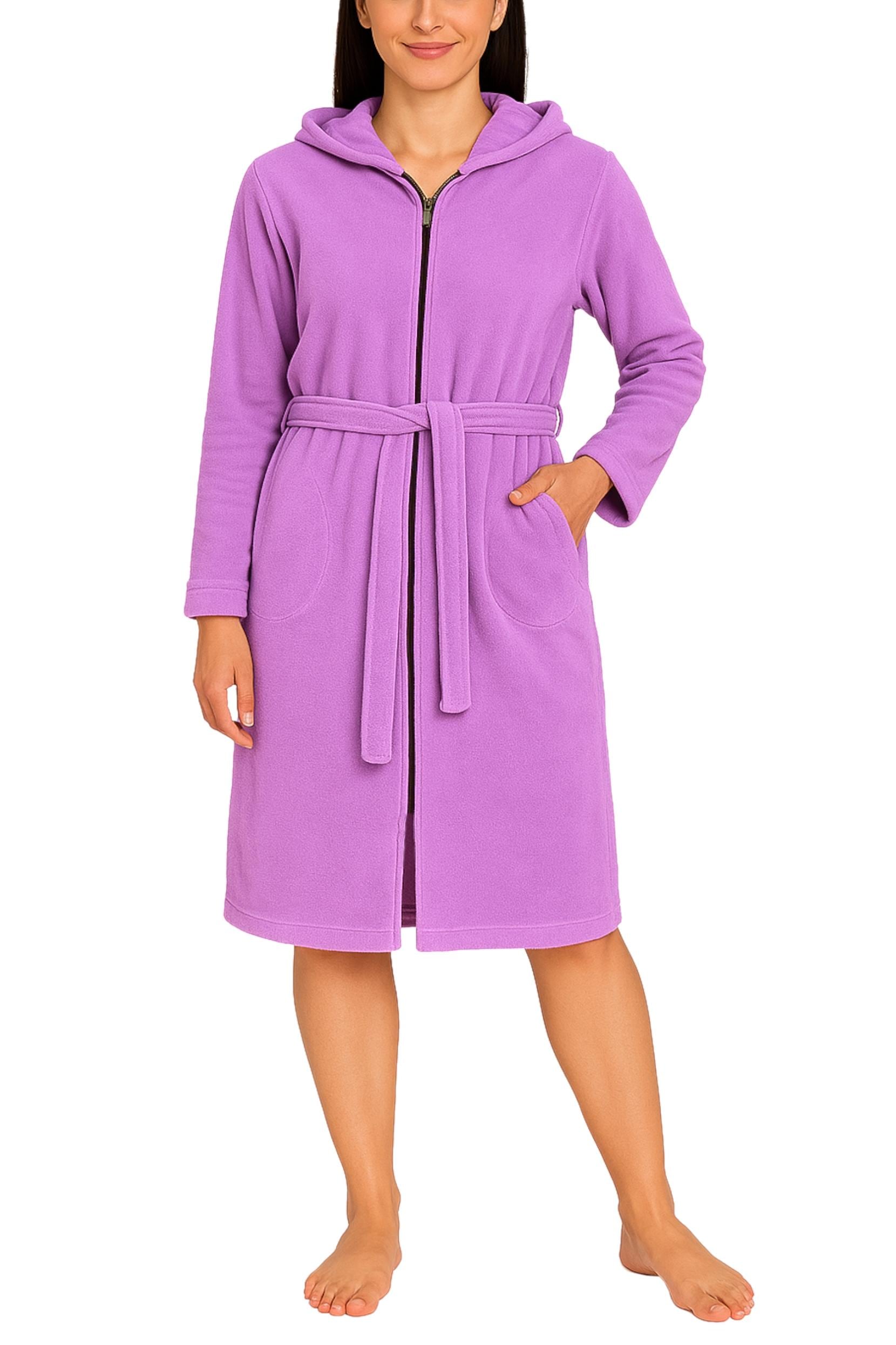 AQUARTI Damenbademantel »Bademantel Aquarti Damen Bademantel mit Reißverschluss Lang«