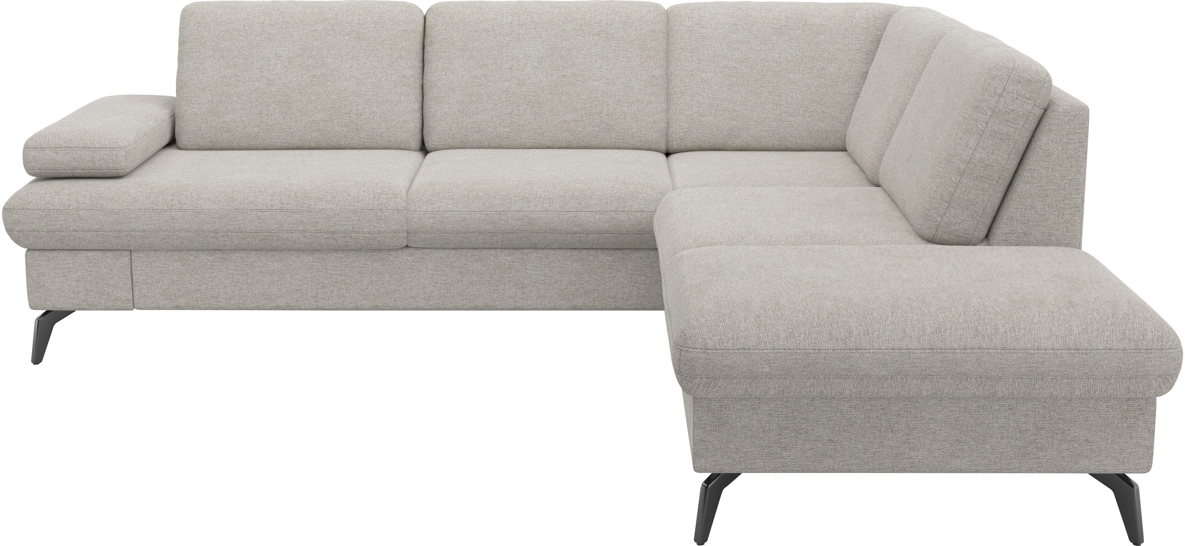 sit&more Ecksofa »Morris Jubi L-Form«, inkl. Armteilfunktion und 1 Zierkissen, wahlweise mit Bettfunktion