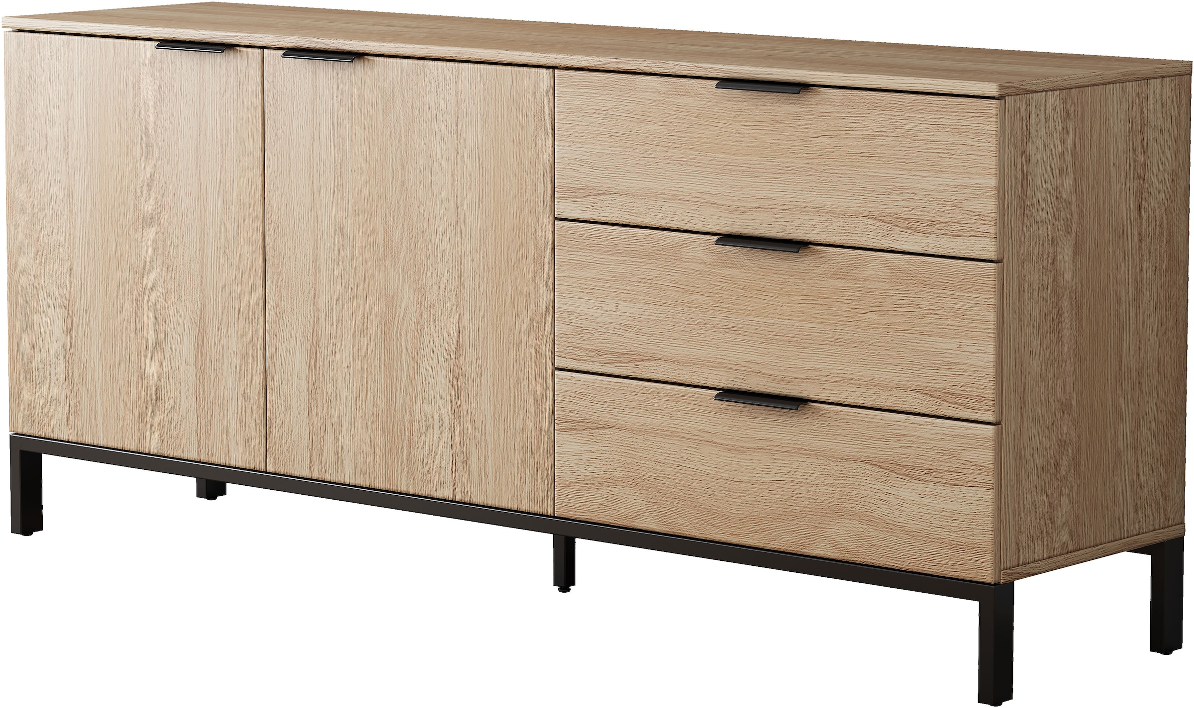 OTTO home Sideboard »Jorinde« Melaminoberfläche, flexibler Stauraum und robustes Metallgestell