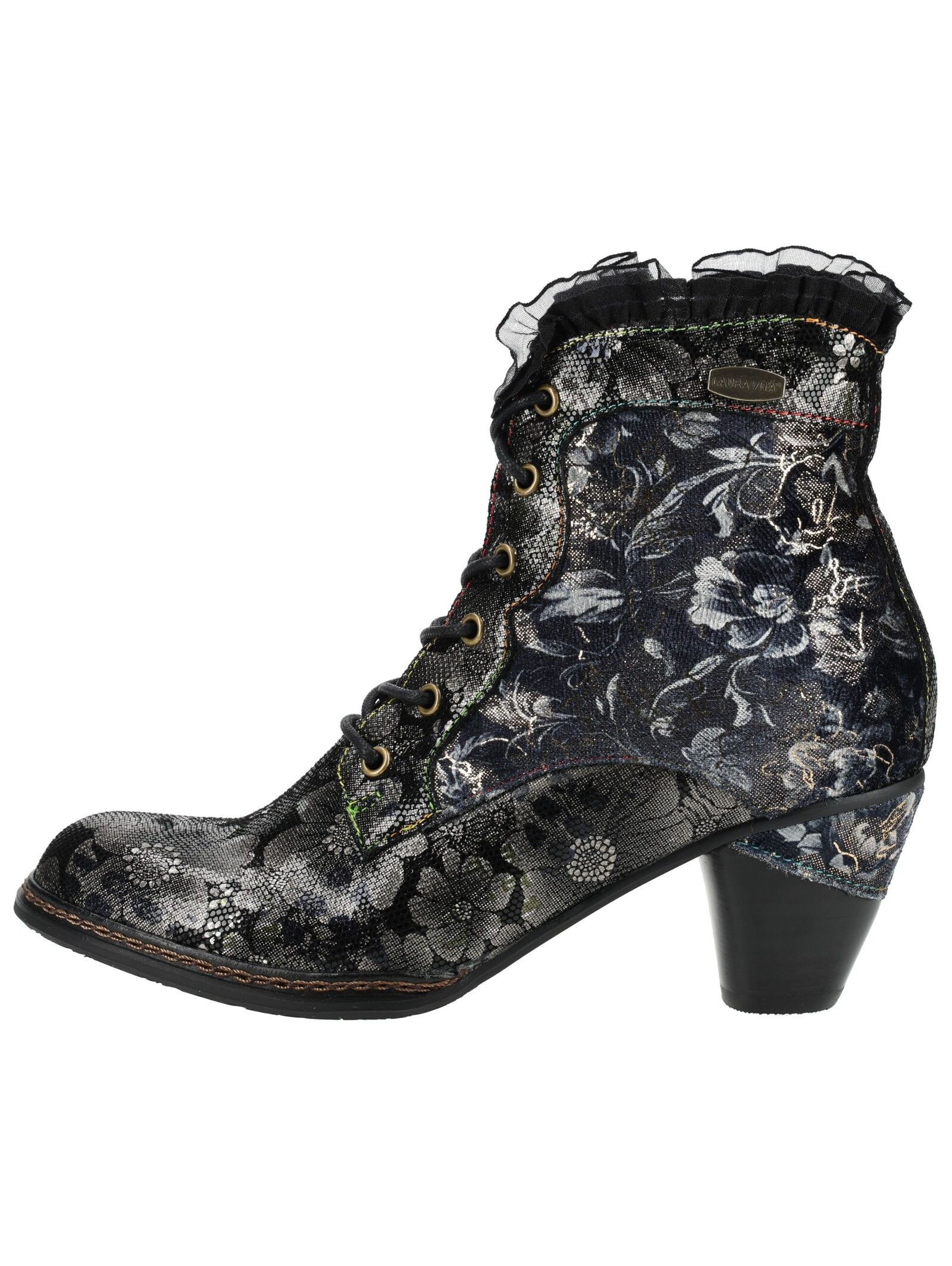 LAURA VITA Schnürstiefelette »LAURA VITA Pumps Leder/Textil«