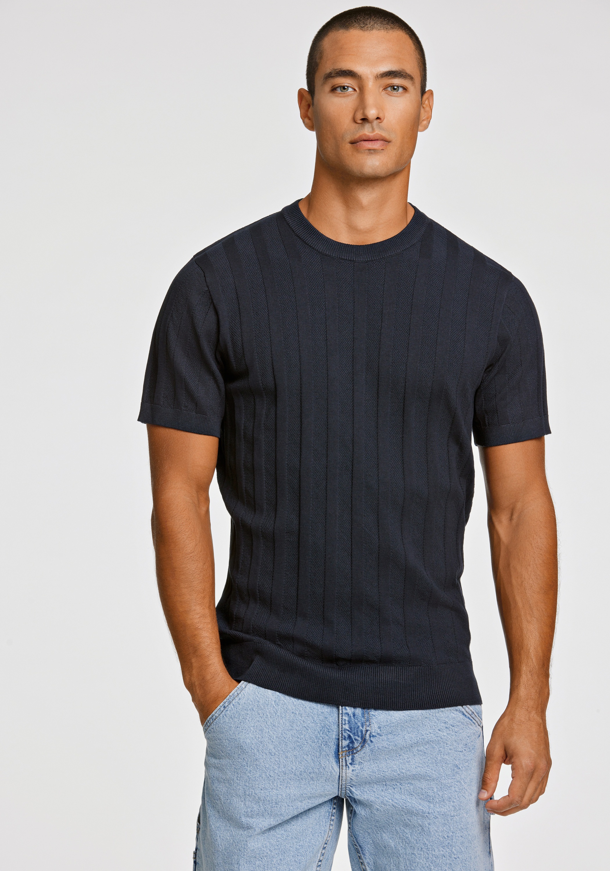 LINDBERGH Kurzarmshirt "T-Shirt (Kurzarm) Relaxed Fit"