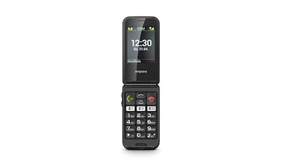 Klapphandy »Talkglam«, Schwarz, 6,1 cm/2,4 Zoll, 0,032 GB Speicherplatz, 0,3 MP Kamera