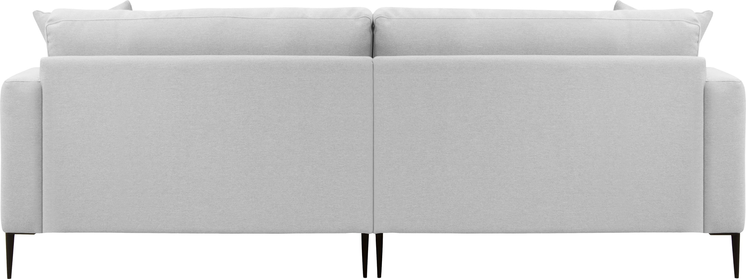 Leonique 3-Sitzer »Cozy elegantes Designsofa, Maße B/T/H: 211/97/80 cm«, mit losen Kissen und Metallbeinen