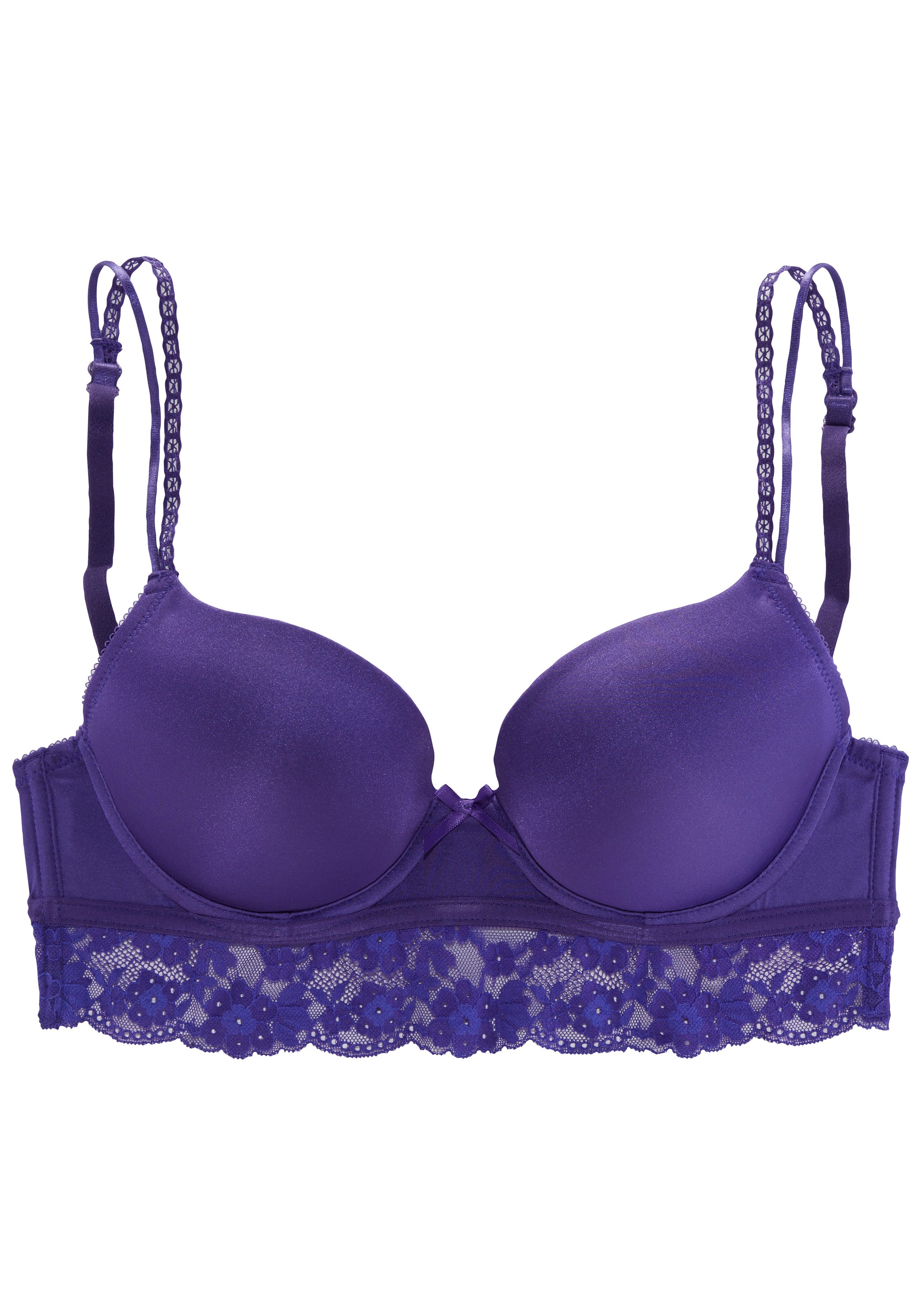 Vivance Push-up-BH, mit Bügel und Spitze entlang der Unterbrust, sexy Dessous