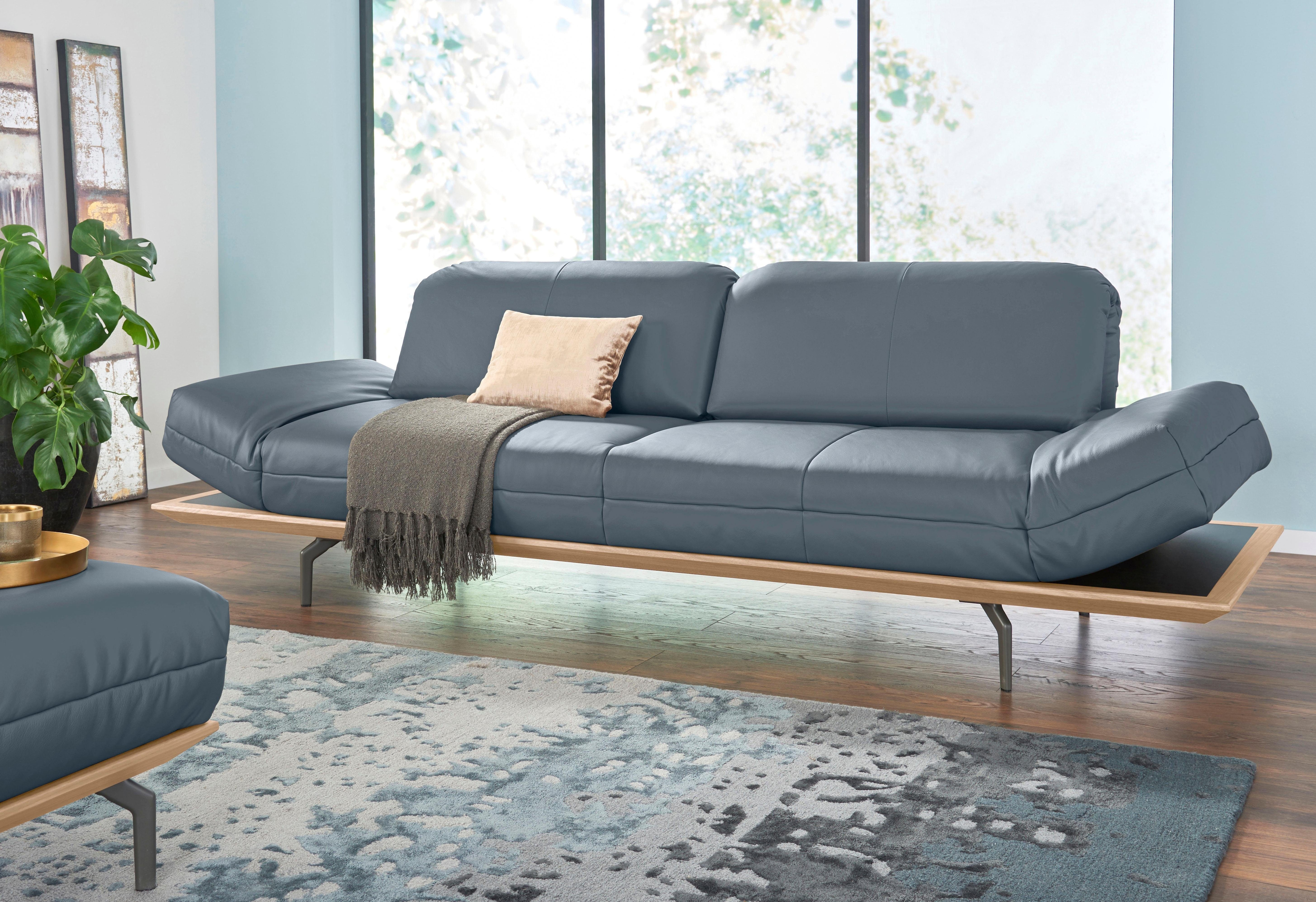 Creation BY ROLF BENZ 3-Sitzer "CR.420, Designsofa, Loungesofa" in 2 Qualitäten, Holzrahmen in Eiche Natur oder Nußbaum, Breite 232 cm