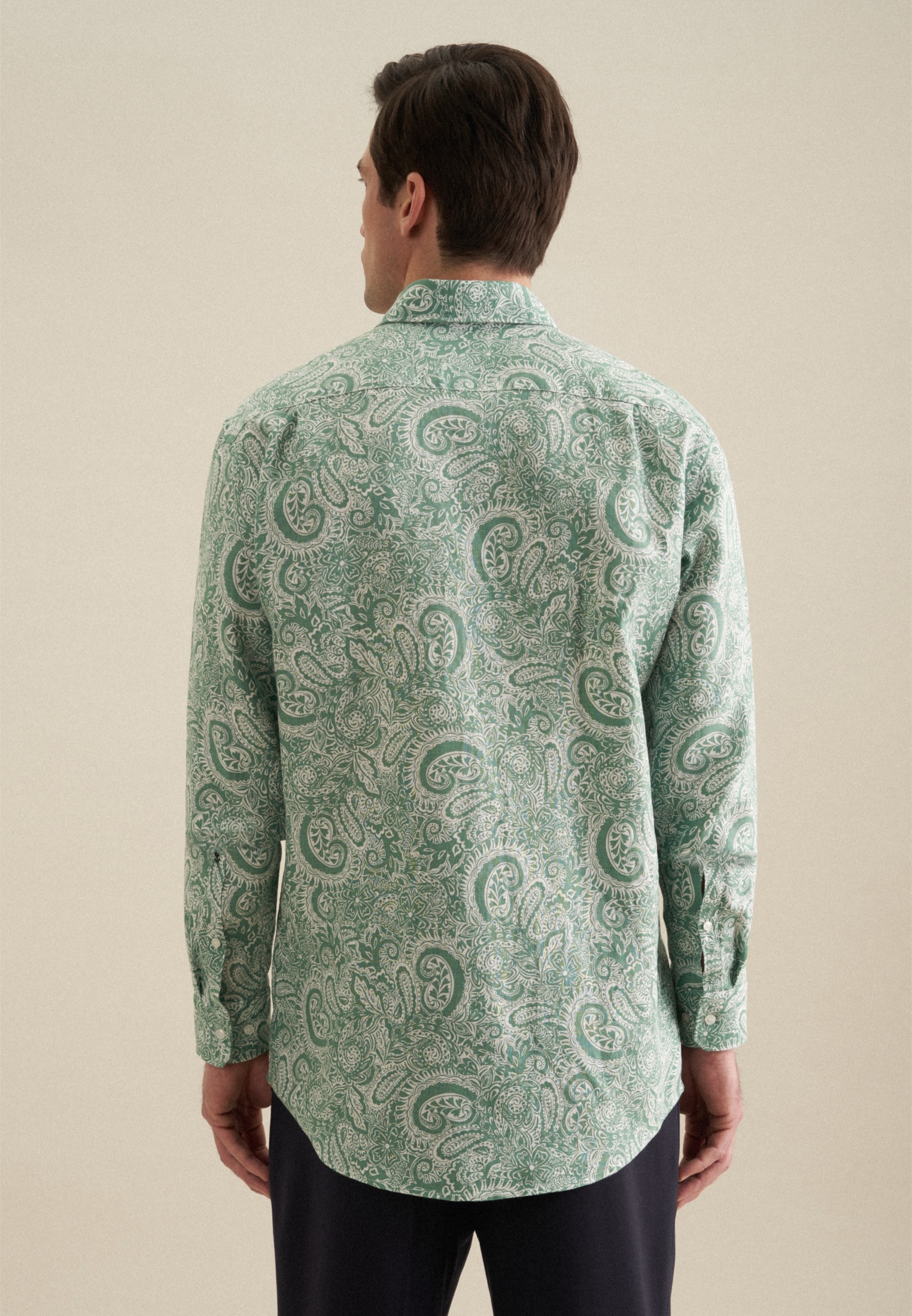 seidensticker Businesshemd »Regular«, Regular Langarm Kentkragen Paisley