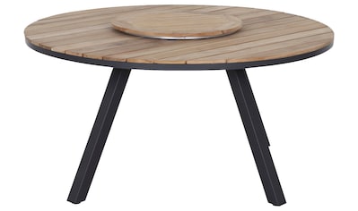 Gartentisch »Lazy Susan«, (1 St.), Ø64 cm, Drehteller, Teak FSC 100%