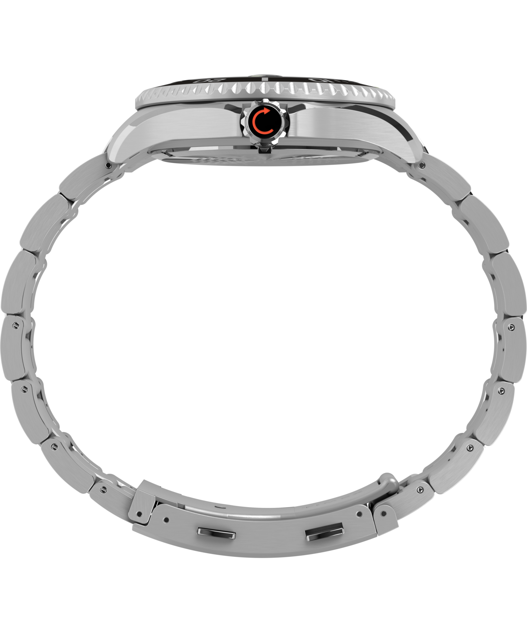 Timex Quarzuhr »DEEP WATER MERIDIAN« Armbanduhr, Herrenuhr, Edelstahlarmband, Datum, Leuchtzeiger