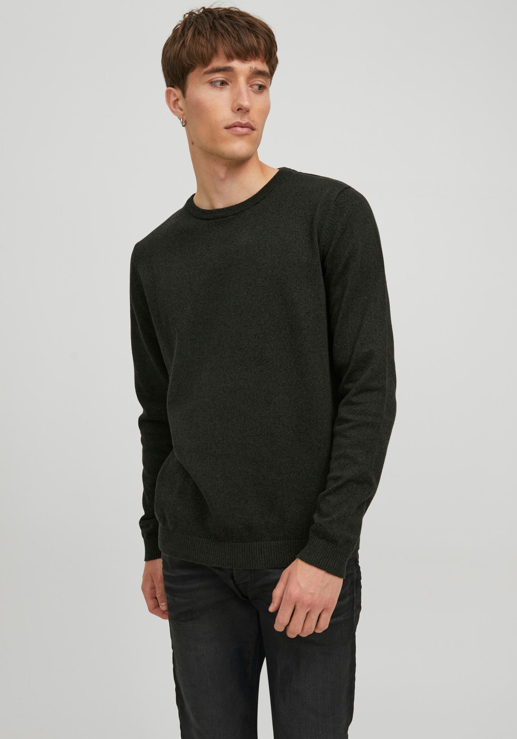 Jack & Jones Rundhalspullover "JJEBASIC mit Rundhals, ideal für Job und Fre günstig online kaufen