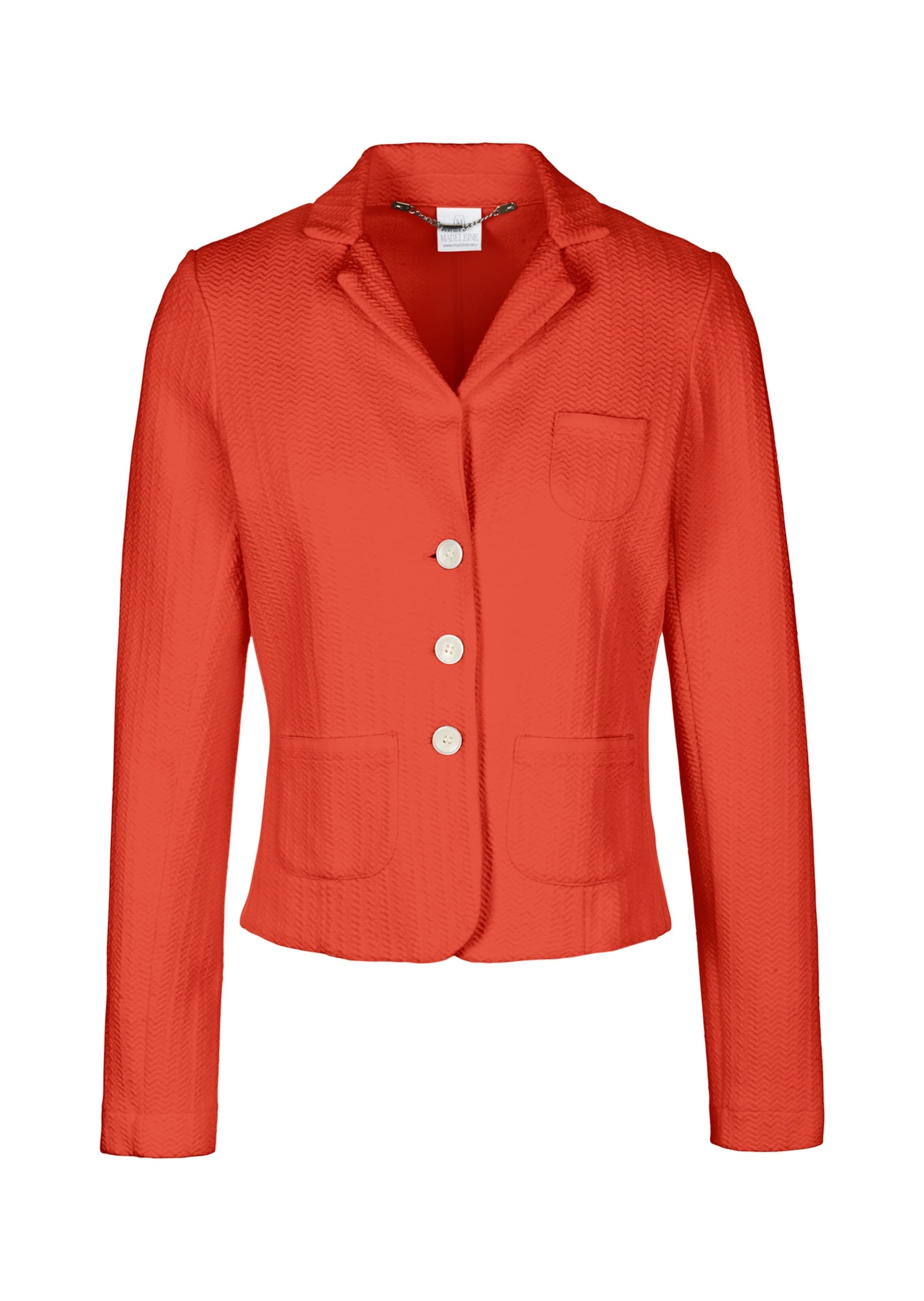 MADELEINE Jackenblazer "Blazer Kurzer Jerseyblazer mit Reverskragen"