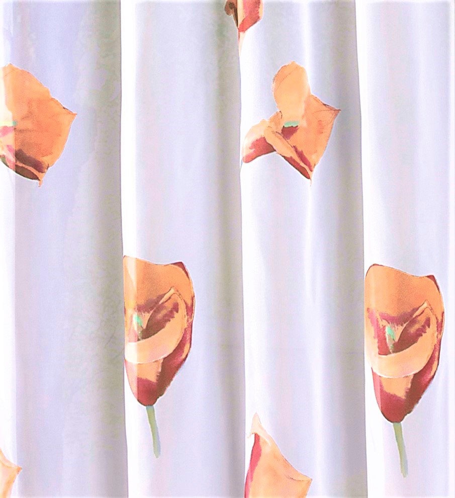 Weckbrodt Gardine "Calla" Smokband 1 Stk. tlg. Voile, bedruckt, floral, geb günstig online kaufen