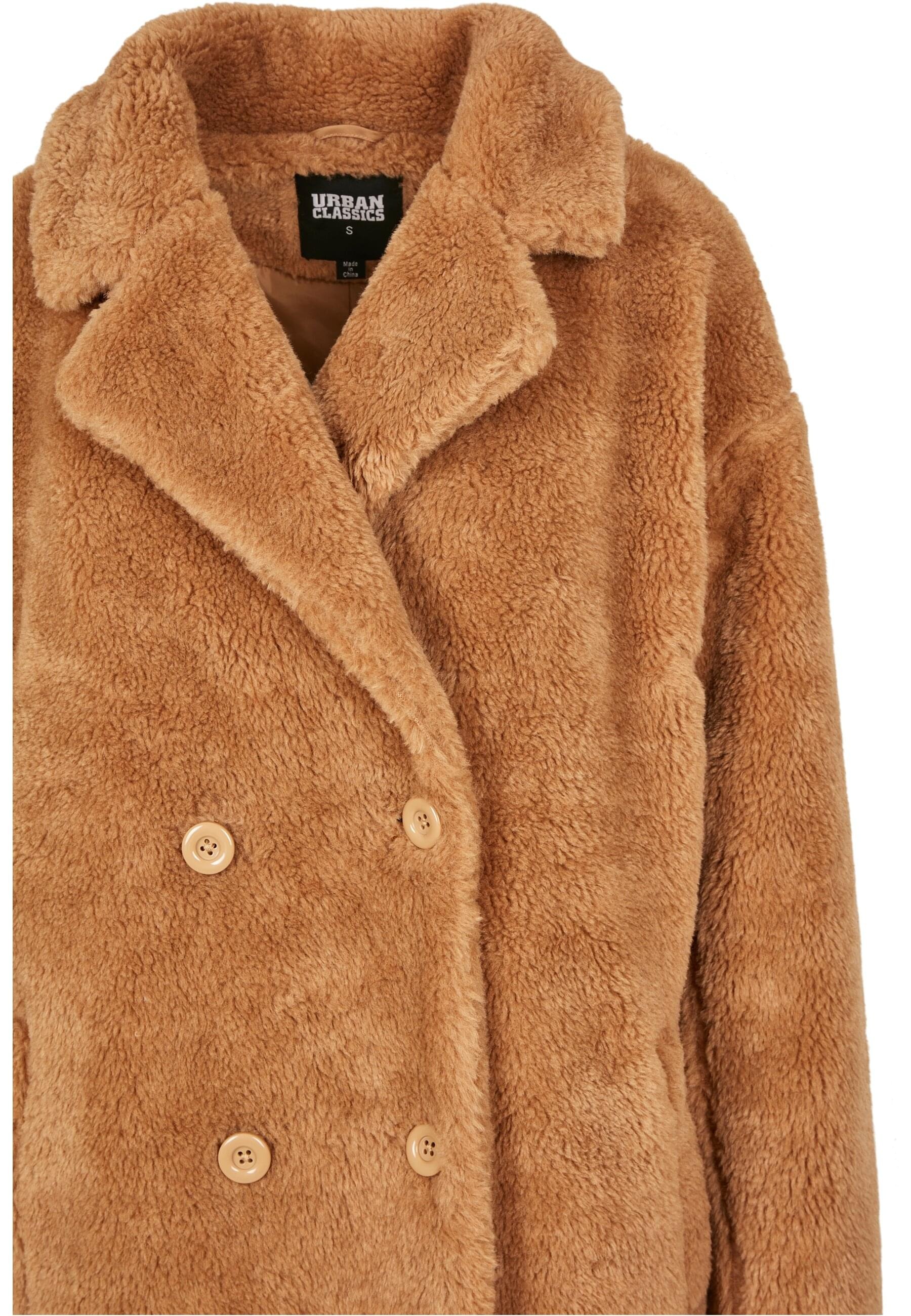 URBAN CLASSICS Winterjacke »Urban Classics Damen Ladies Oversized Teddy Coat«, (1 St.), ohne Kapuze