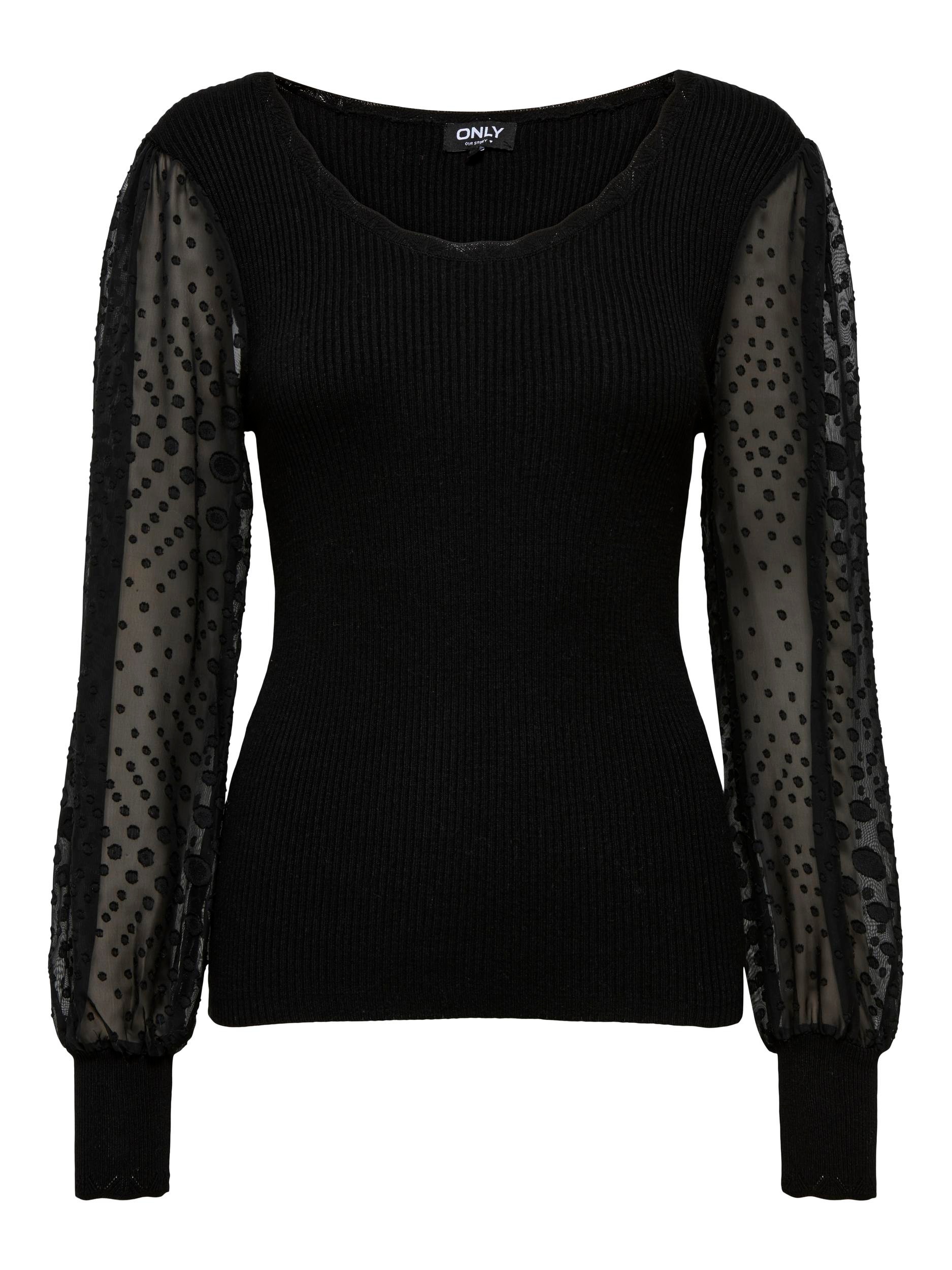 ONLY Rundhalspullover »ONLJULIE LIFE LS MIX O-NECK CC KNT«