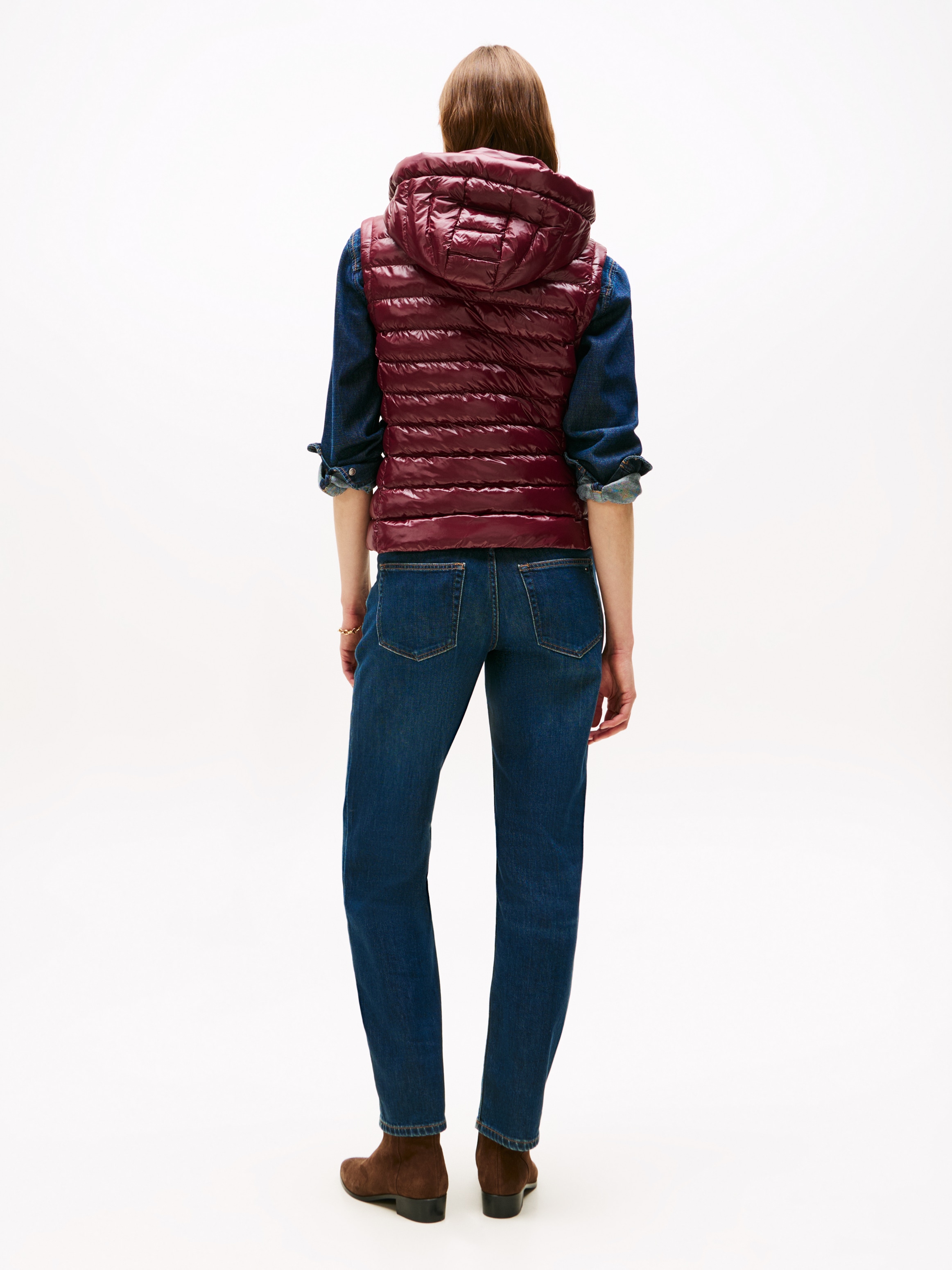 Tommy Hilfiger Steppweste »LW PADDED SLIM VEST«, leicht glänzende Oberfläche