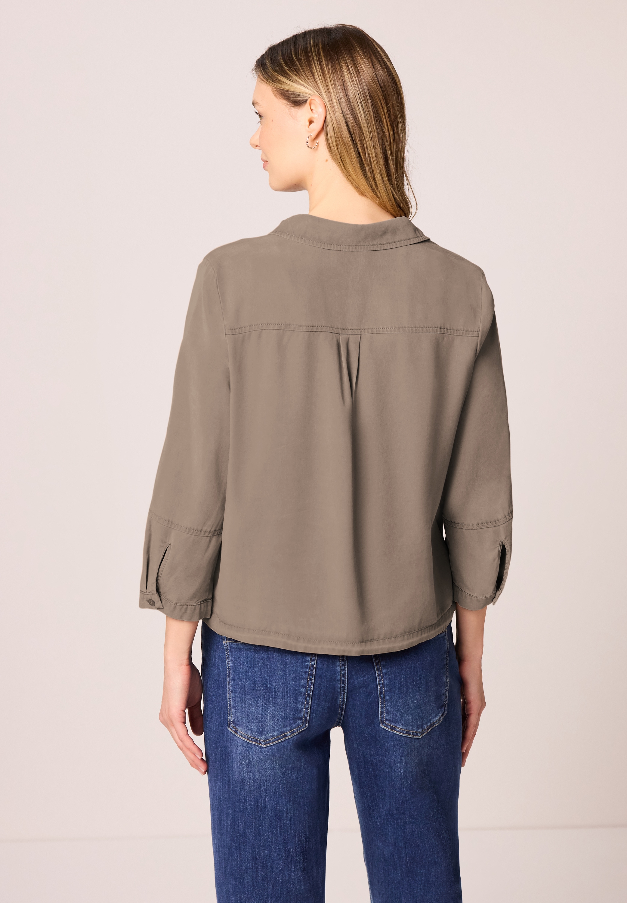 STREET ONE Hemdbluse mit 3/4 Ärmeln