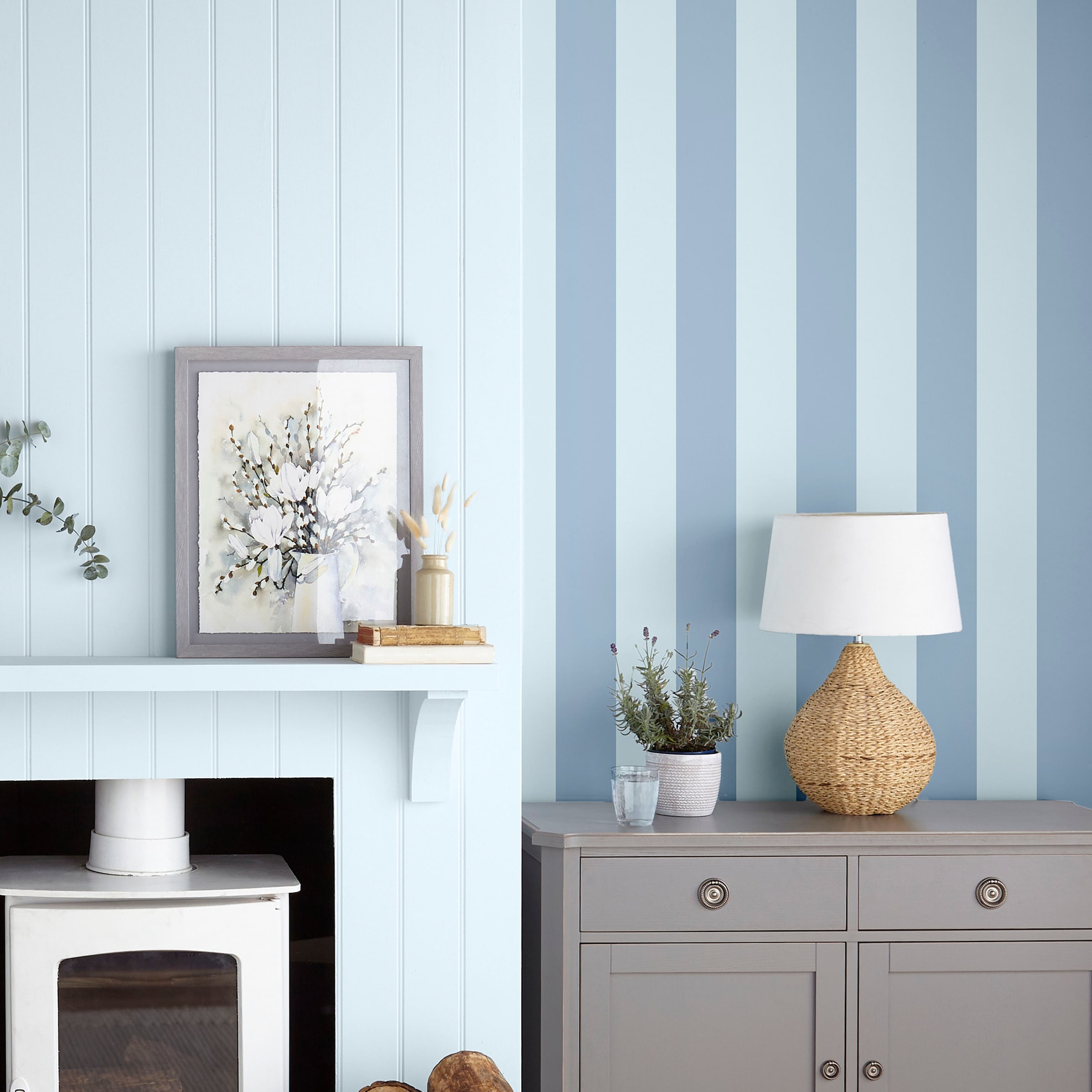 LAURA ASHLEY Vliestapete »Lille Matt Stripe«, Motiv, Motiv
