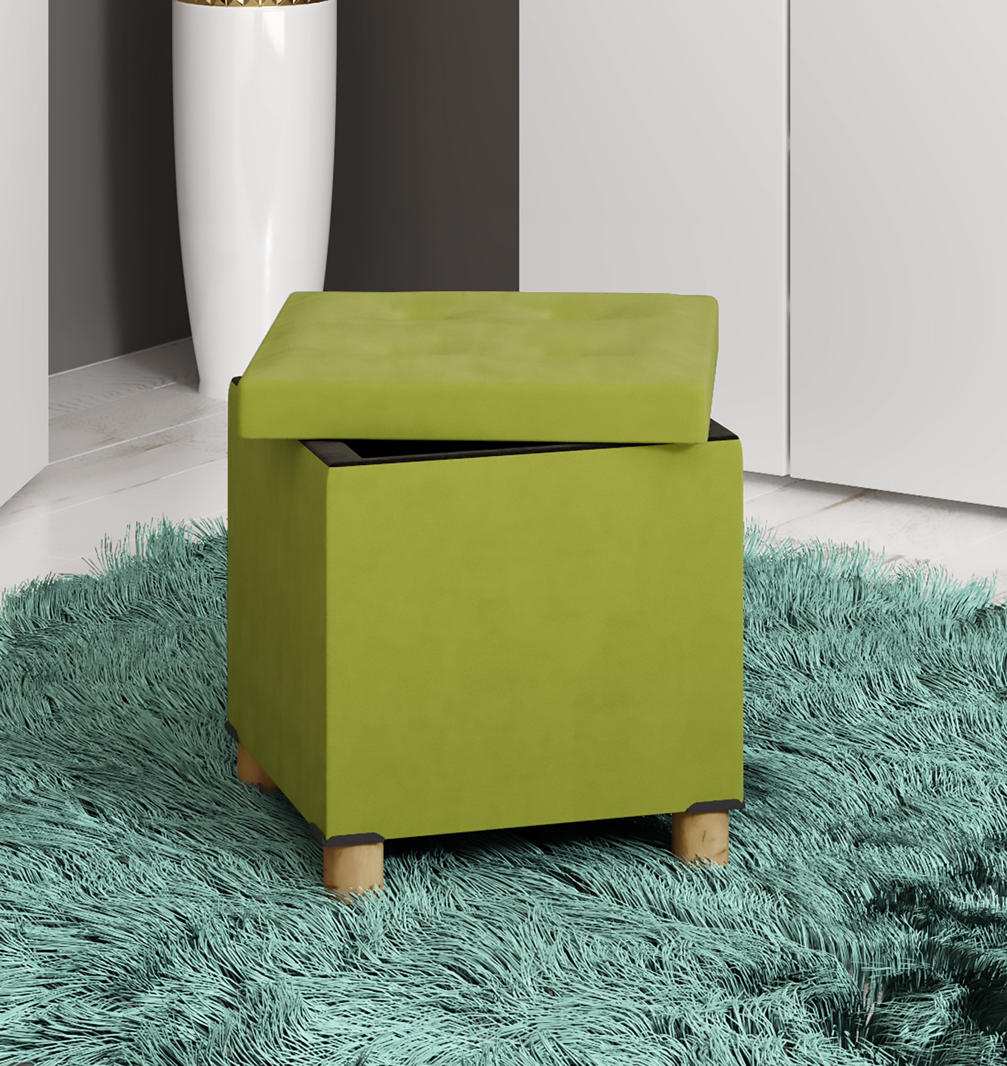 VCM Sitztruhe »Stoff Sitztruhe Sitzbank Truhe Sitzhocker Sizos M« VCM Sizos, 1 tlg.