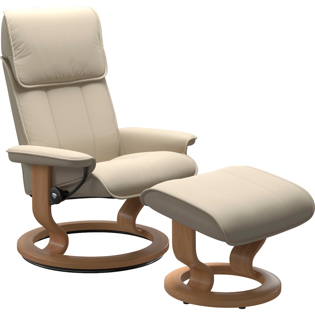 Stressless® Relaxsessel »Admiral«, (Set, Relaxsessel inkl. Hocker)