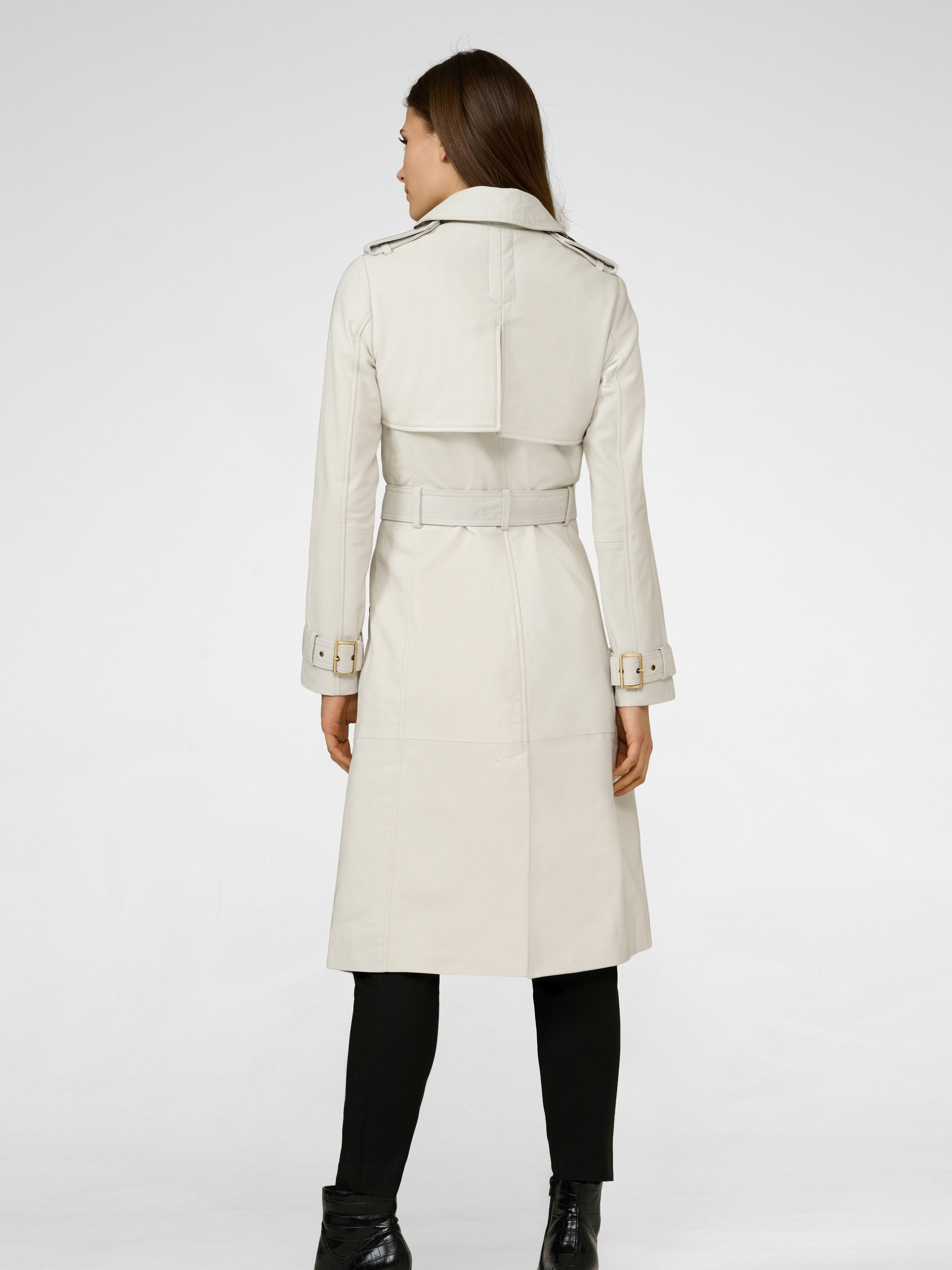 RICANO Trenchcoat »Mantel Gloria« Handgefertigt aus echtem Leder