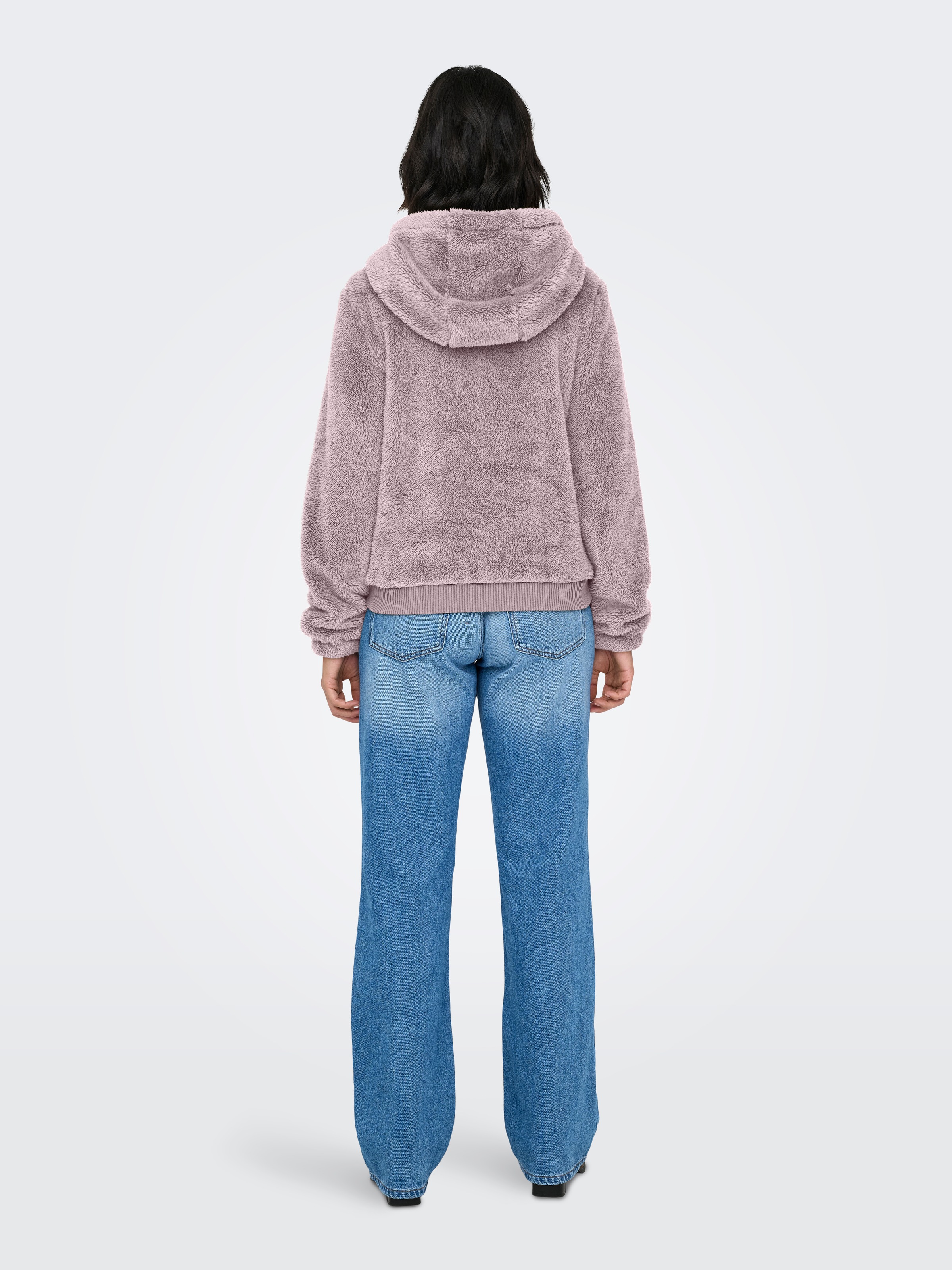 ONLY "ONLNEWANNA CONTACT SHERPA JKT OTW NOOS" mit Kapuze Kunstfaser günstig online kaufen