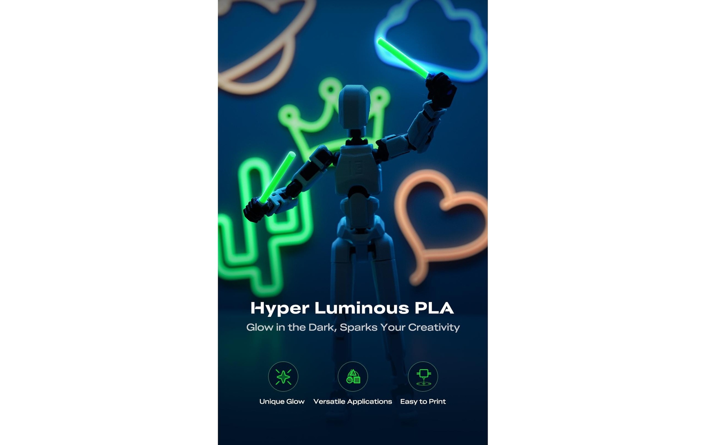 Creality Filament »PLA Luminous 1,7 mm 1,29 kg«