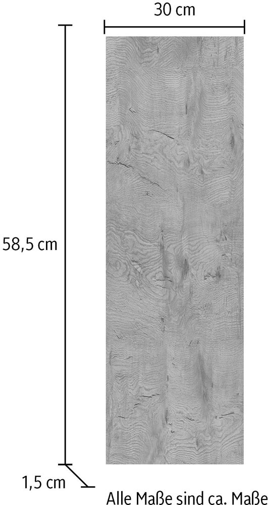 IMPULS KÜCHEN Schrankwange »Abdeckboden (Top-Platte)«, in vielen Breiten; 1,6 cm stark, 58,5 cm tief; passend zu allen Serien